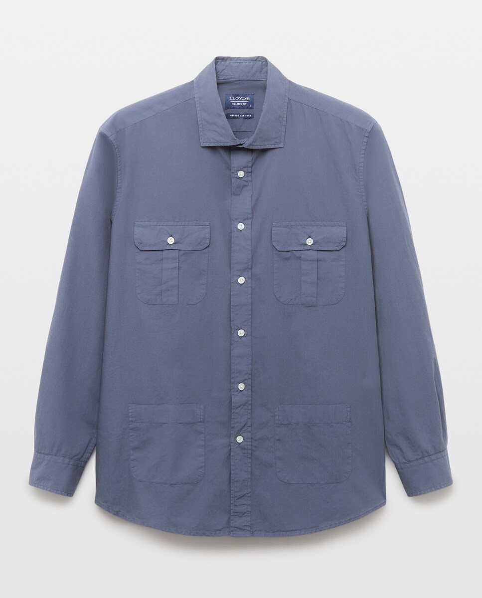 Imagen 0 de Camisa de hombre con bolsillos classic fit Crudo
