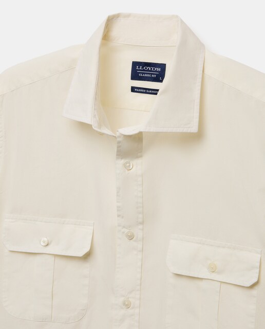 Camisa de hombre con bolsillos classic fit