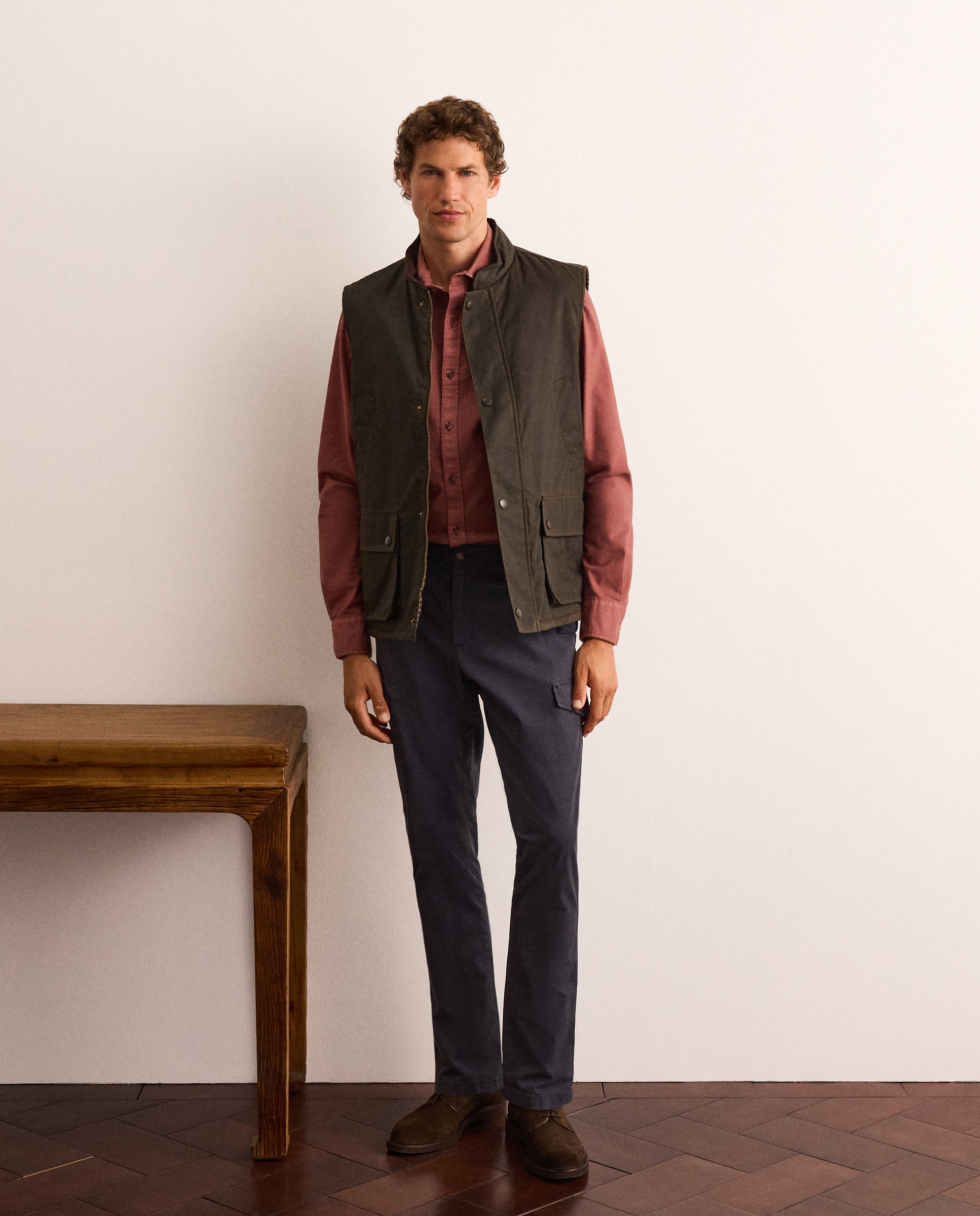 Camisa slim fit oxford teñida en prenda de algodón hombre - Lloyd's - 290 Burdeos 290 Burdeos-2
