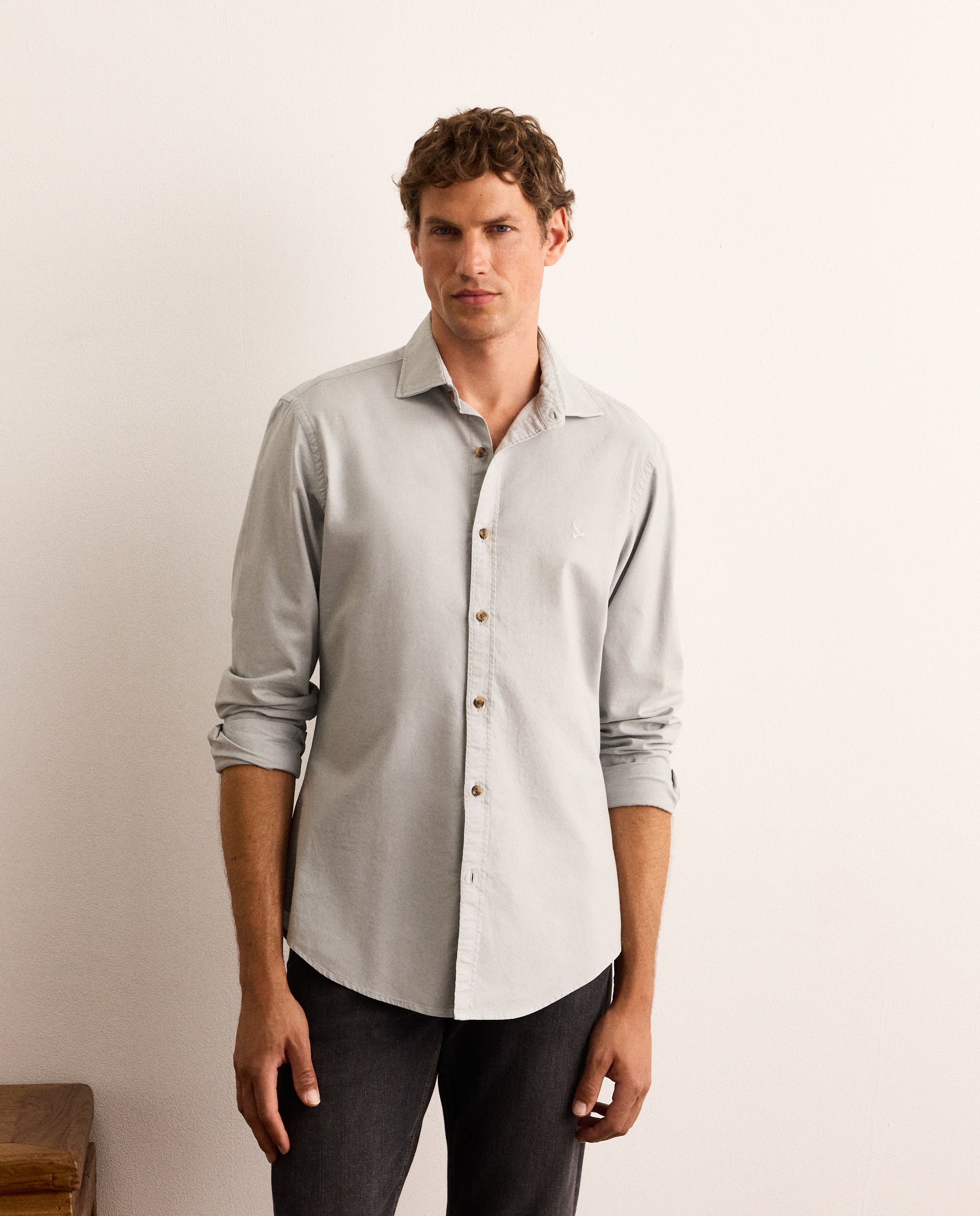 Camisa Oxford Slim Fit Verde-claro-2