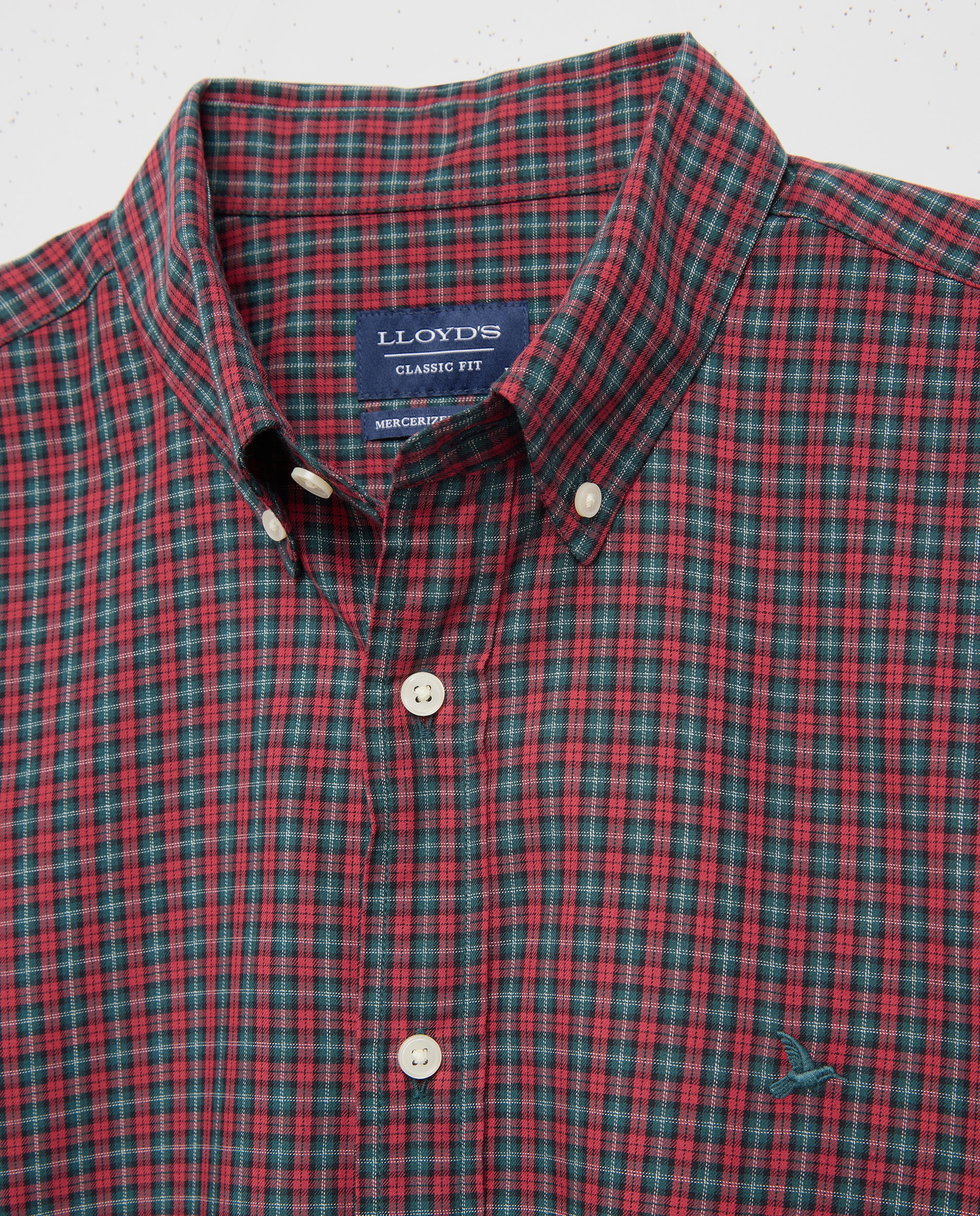 Camisa twill de hombre classic fit - Lloyd's - Rojo Rojo-2