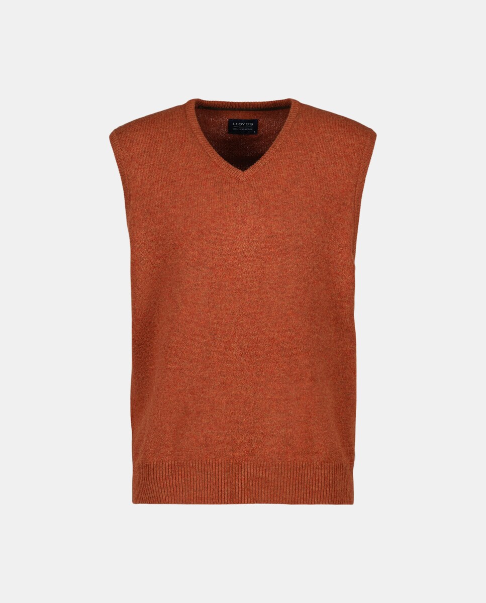 Colete de Malha Lambswool Vermelho-4