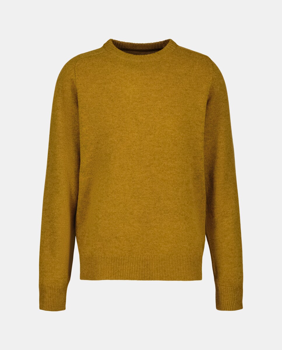 Camisola de Malha Lambswool Mostarda-4