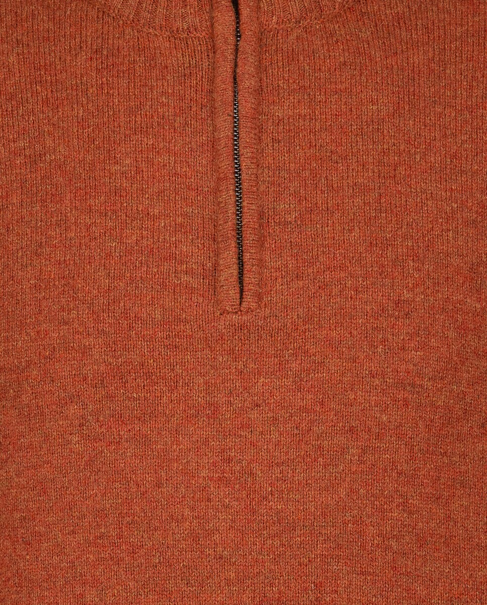 Camisola de Malha Lambswool Laranja-5