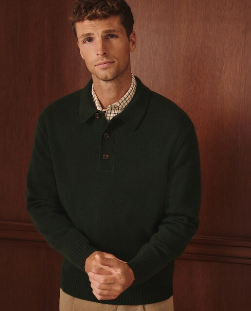 Imagem 0 de Camisola de Malha com Colarinho de Polo