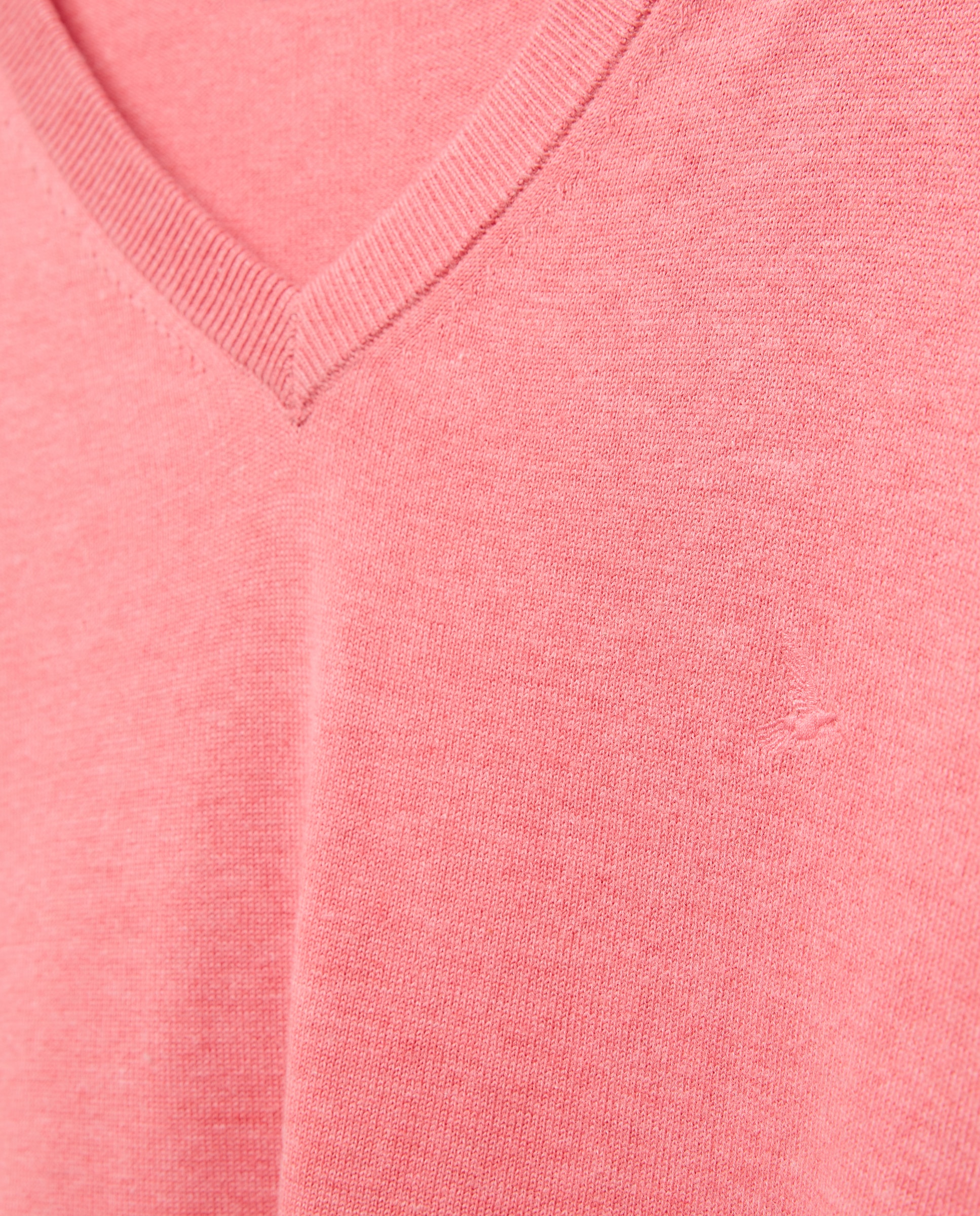 Camisola de malha com decote em bico Coral-5