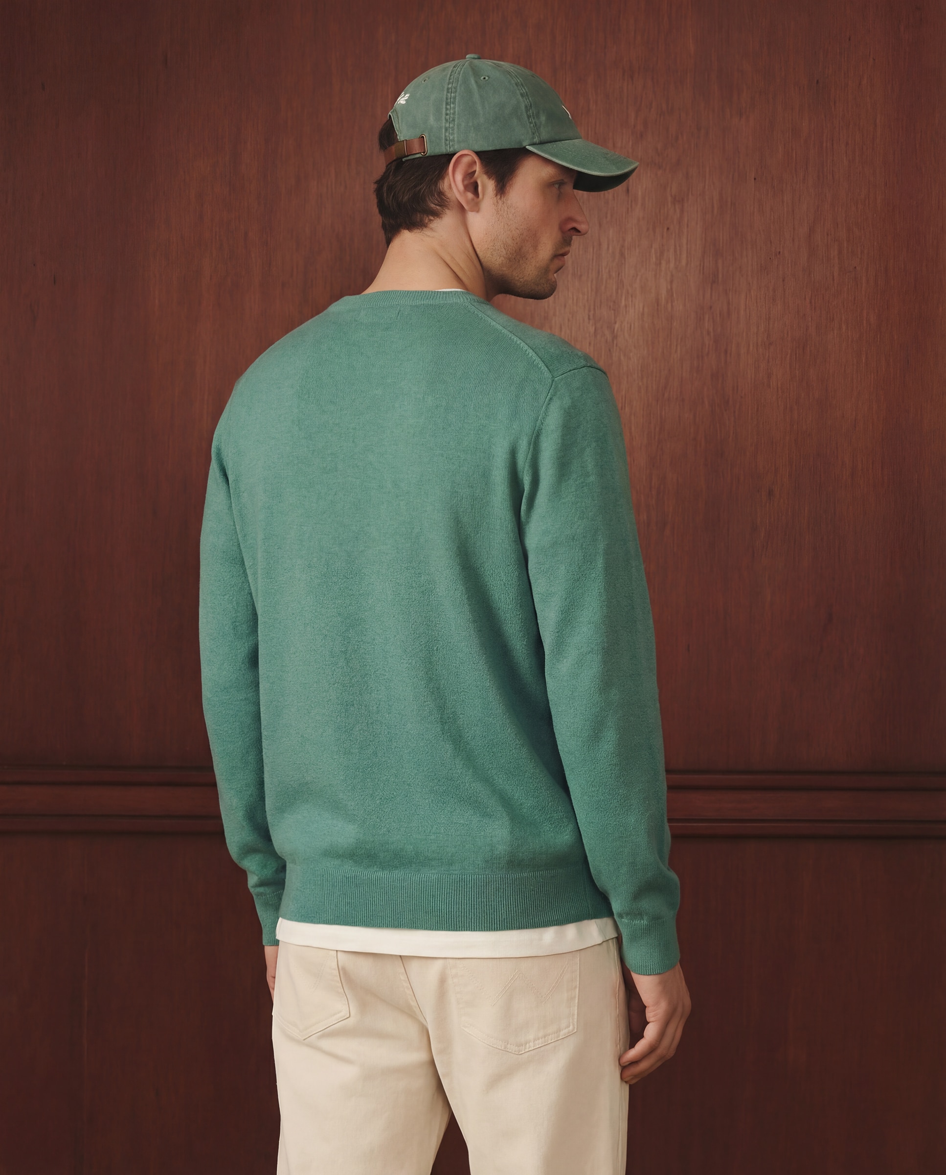 Jersey de hombre cuello pico - Lloyd's - Verde Verde-3