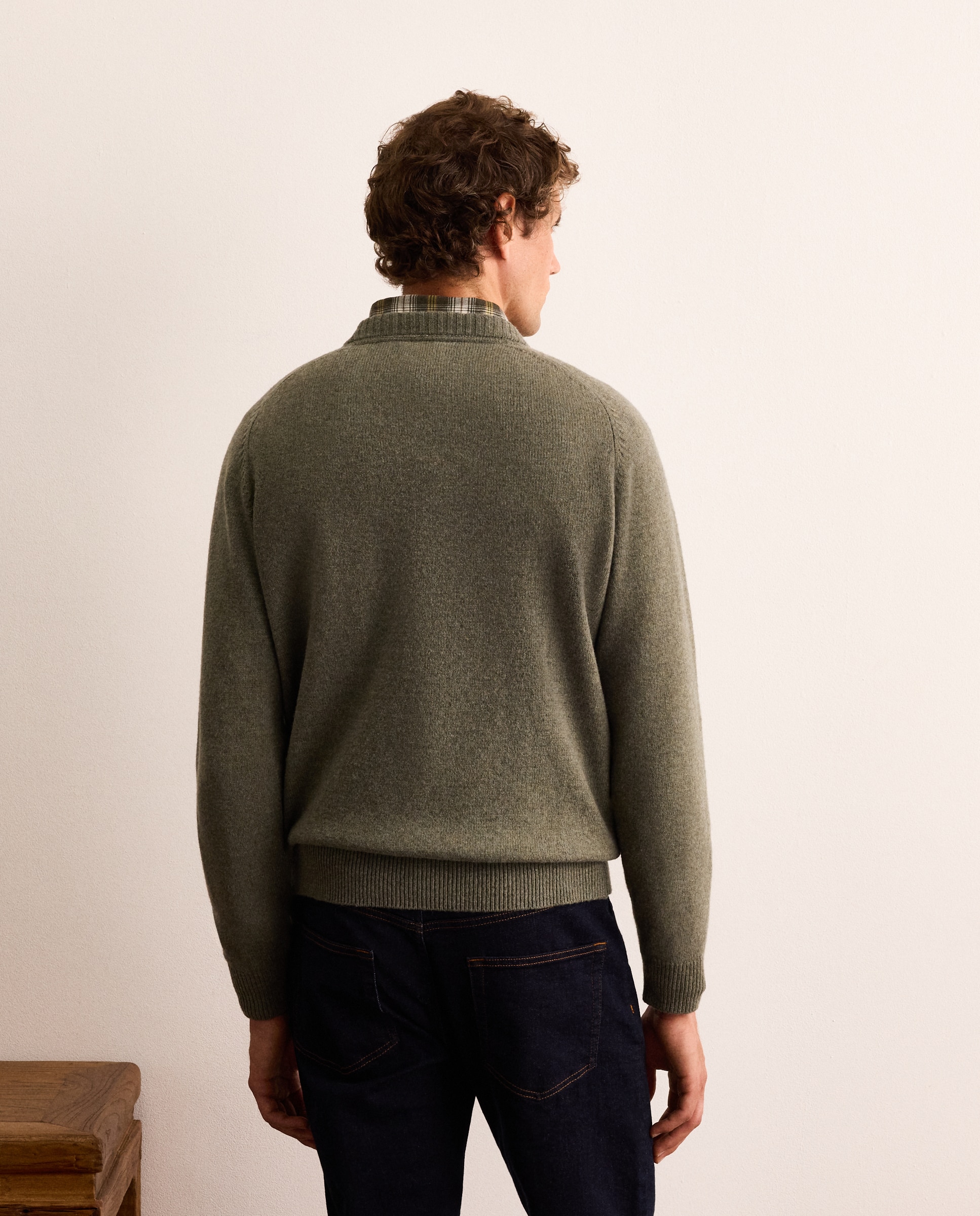Imagen 3 de Jersey 100% lambswool con cuello redondo hombre - Lloyd's - Verde claro Verde claro