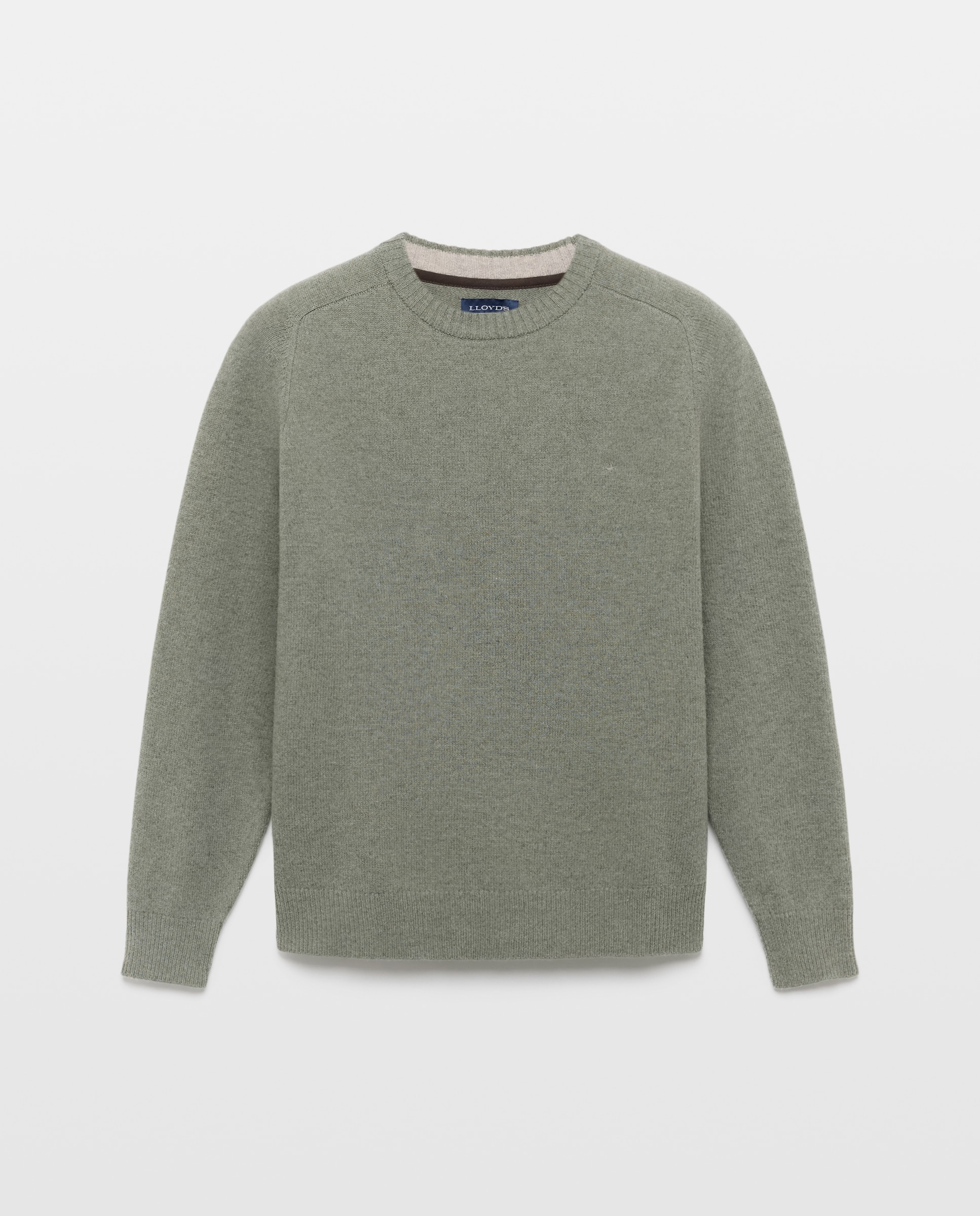 Imagen 4 de Jersey 100% lambswool con cuello redondo hombre - Lloyd's - Verde claro Verde claro