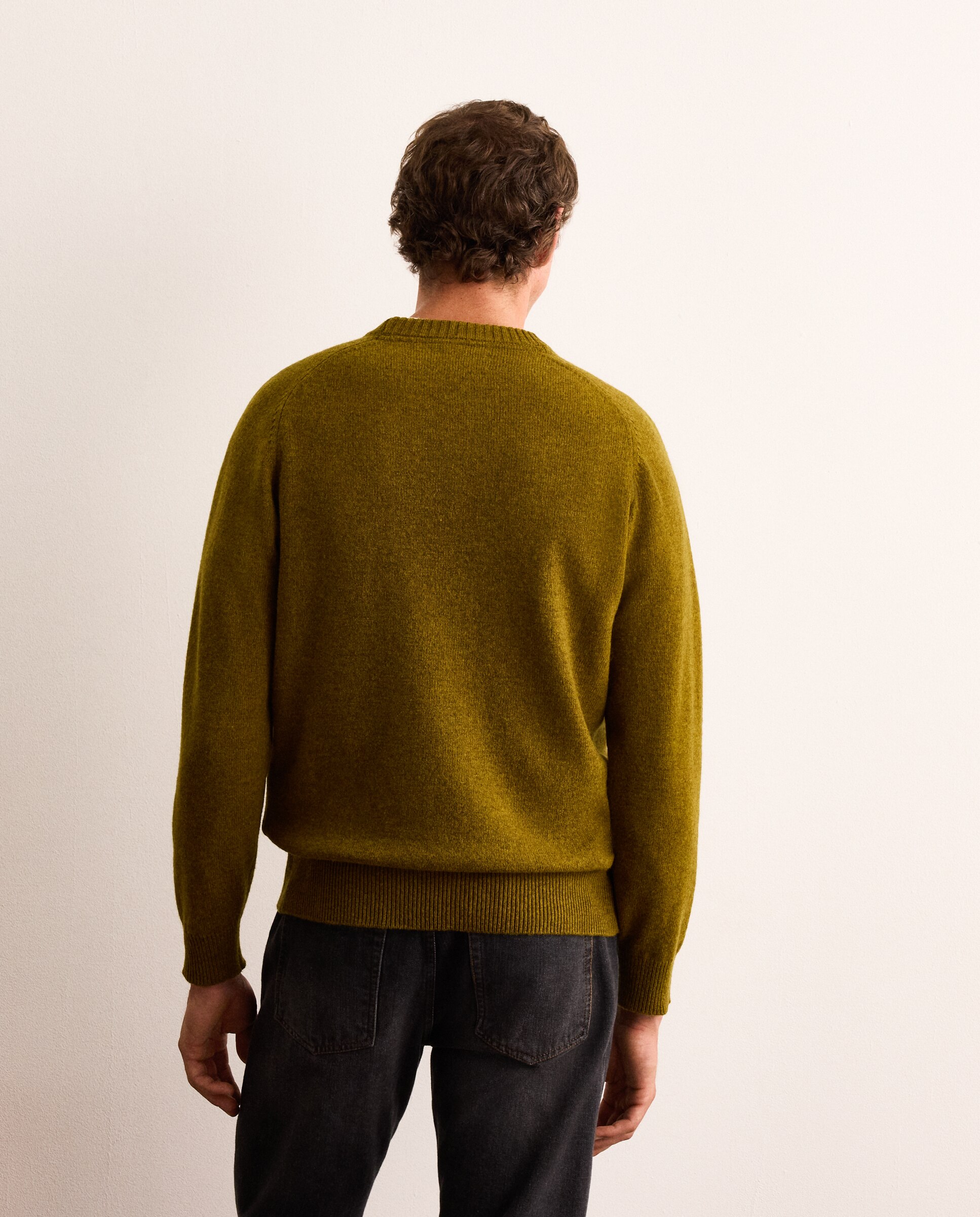 Imagen 3 de Jersey 100% lambswool con cuello redondo hombre - Lloyd's - Amarillo Amarillo