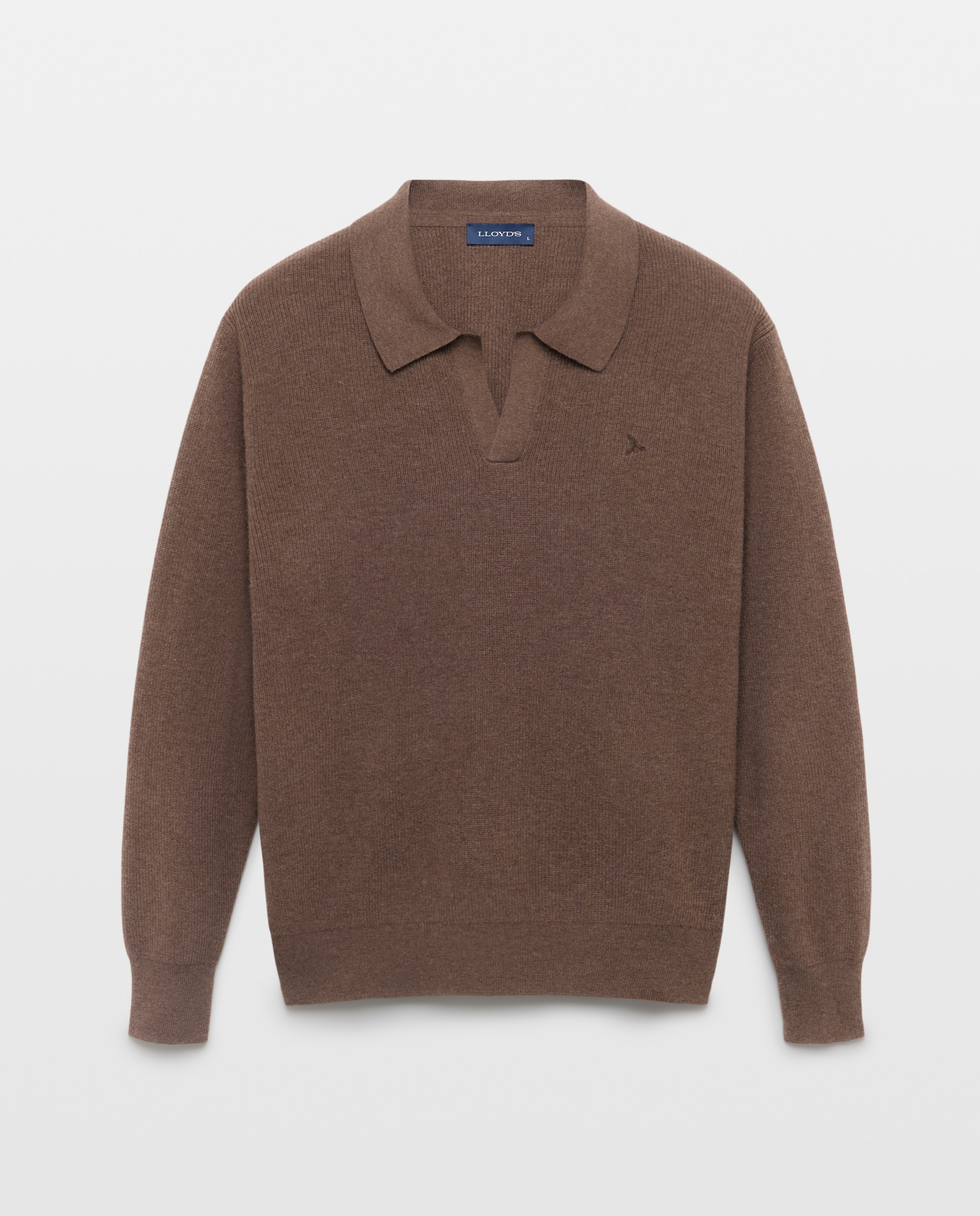 Jersey de hombre cuello polo - Lloyd's - Marrón Marrón-5
