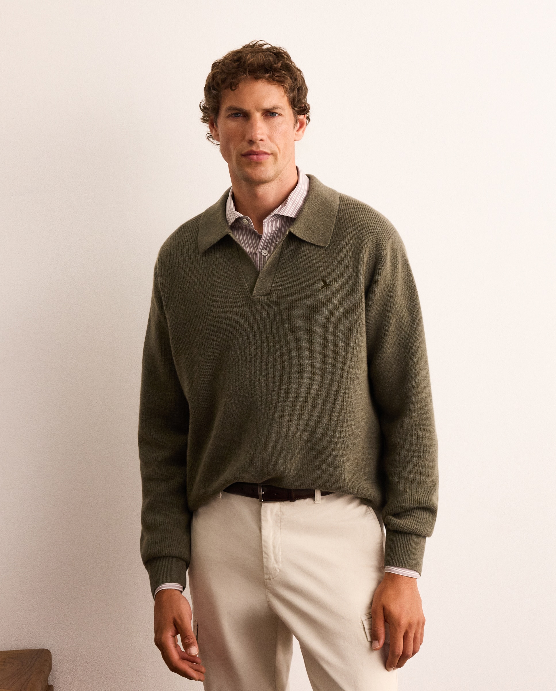 Jersey de hombre cuello polo - Lloyd's - Verde claro Verde claro-1