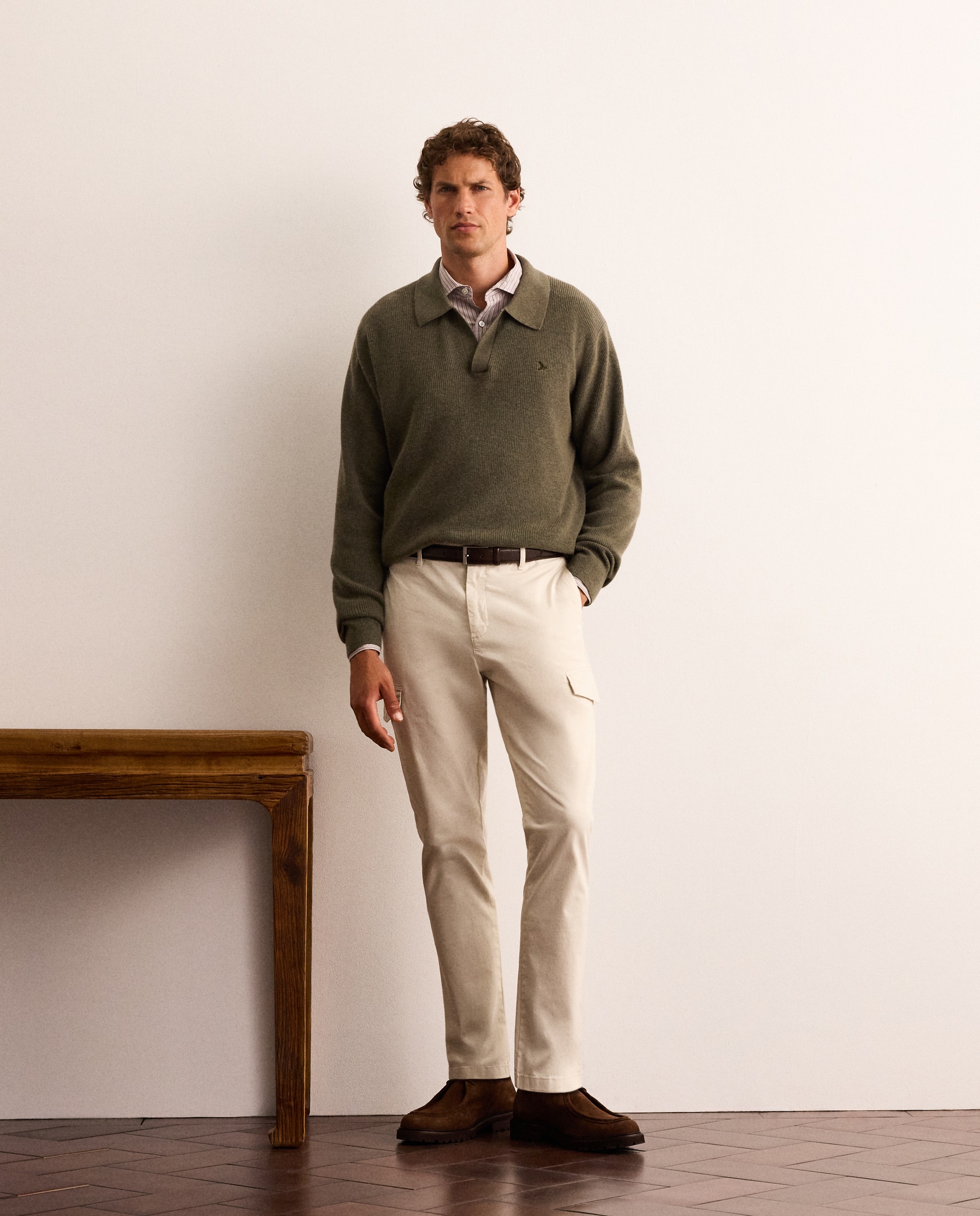 Jersey de hombre cuello polo - Lloyd's - Verde claro Verde claro-2