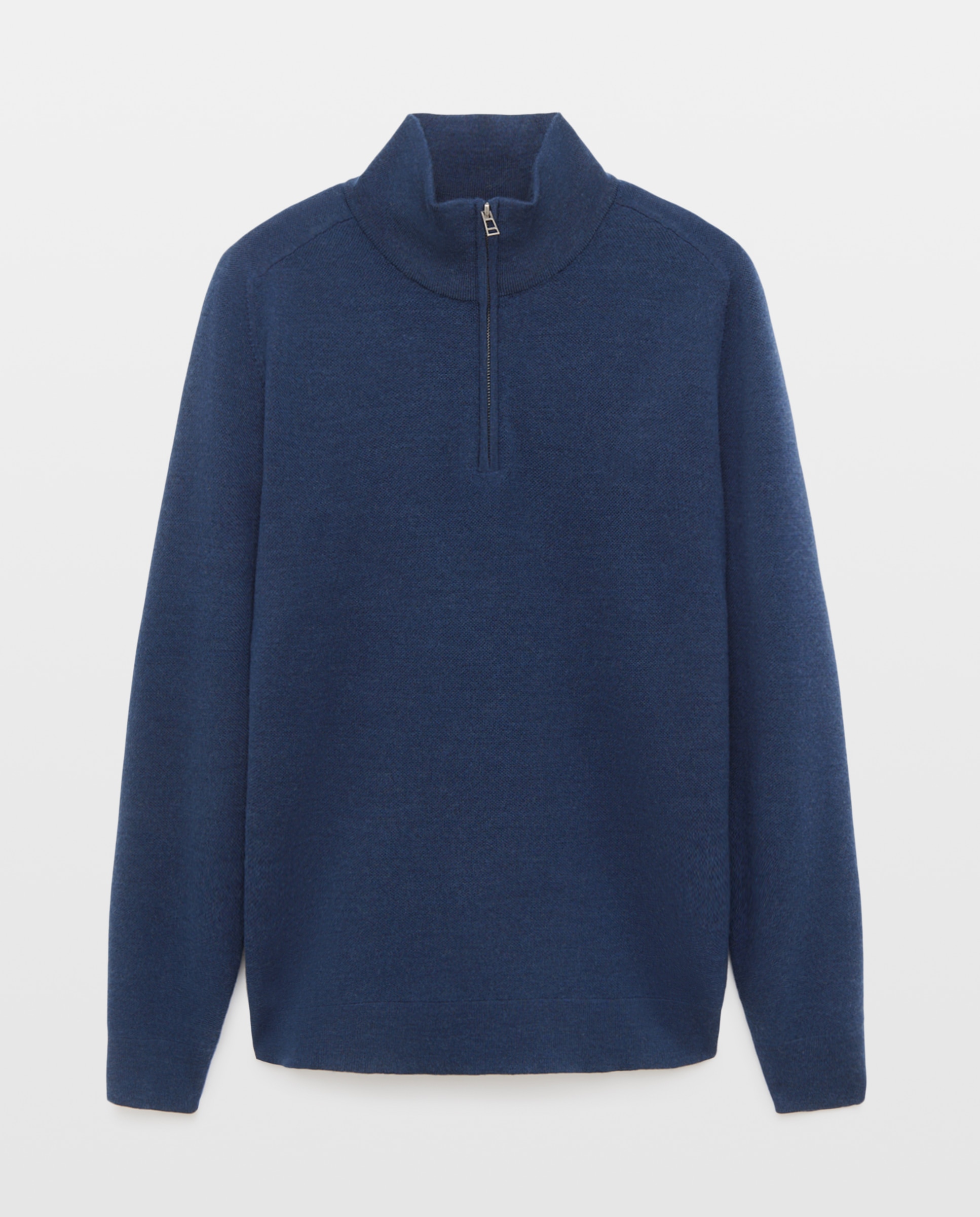 Imagem 0 de Camisola de Malha de Lã Merino com Meio Fecho de Correr