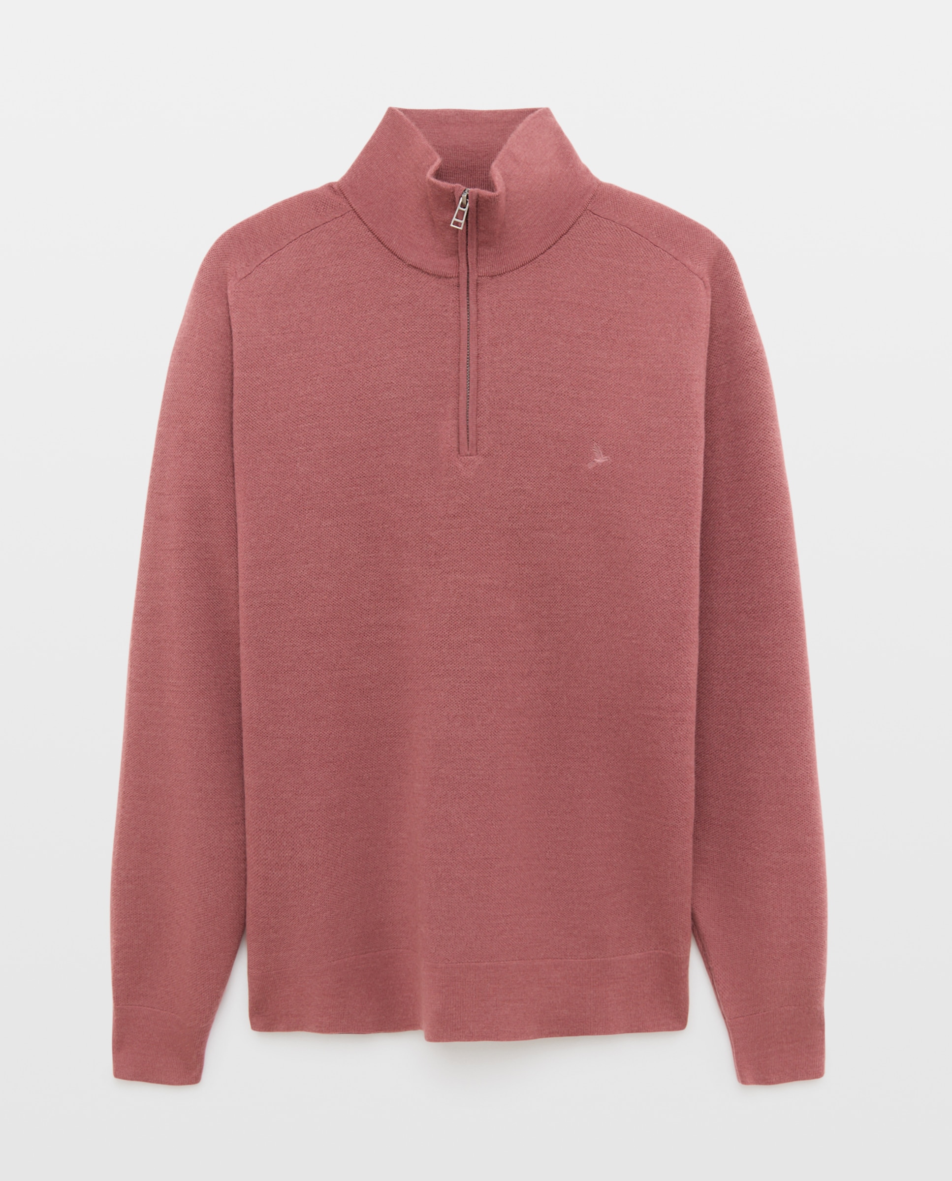 Imagem 0 de Camisola de Malha de Lã Merino com Meio Fecho de Correr