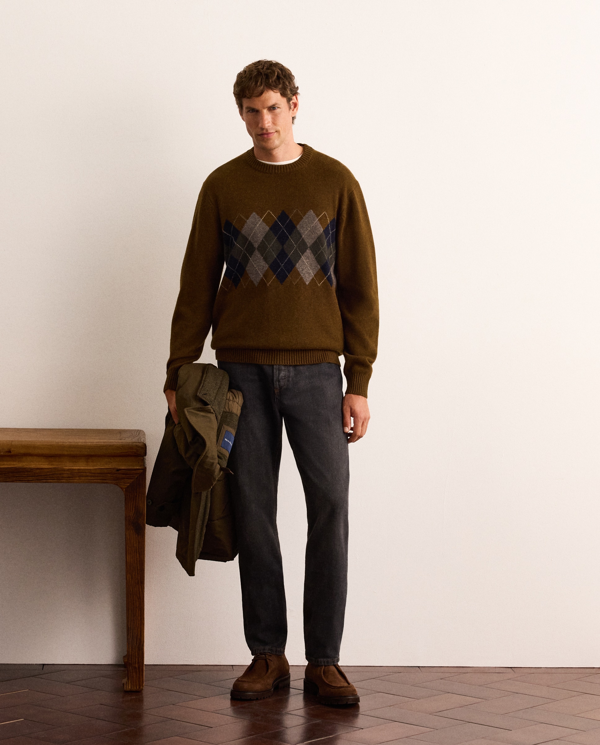 Jersey de hombre con intarsia - Lloyd's - Amarillo Amarillo-2