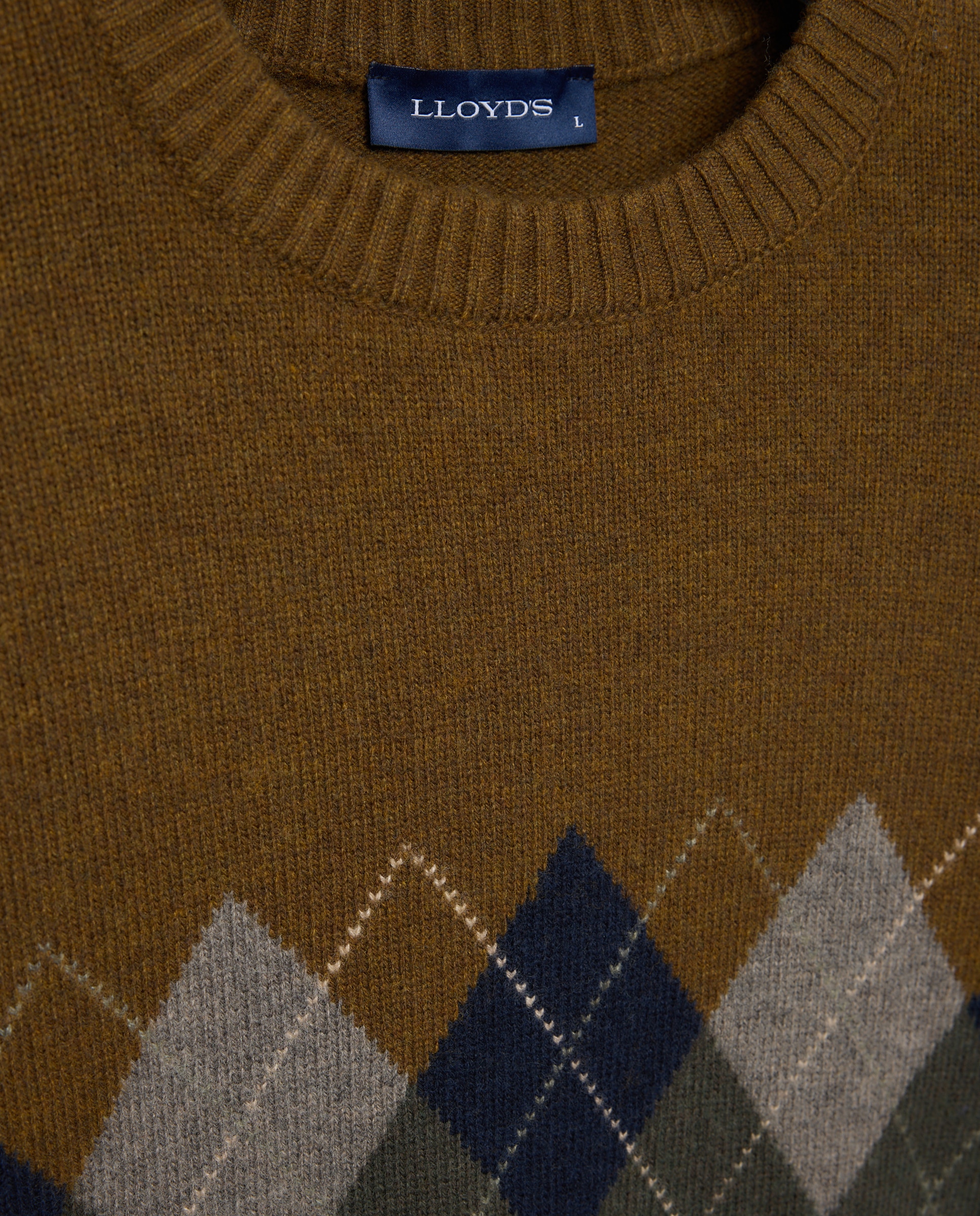 Jersey de hombre con intarsia - Lloyd's - Amarillo Amarillo-5