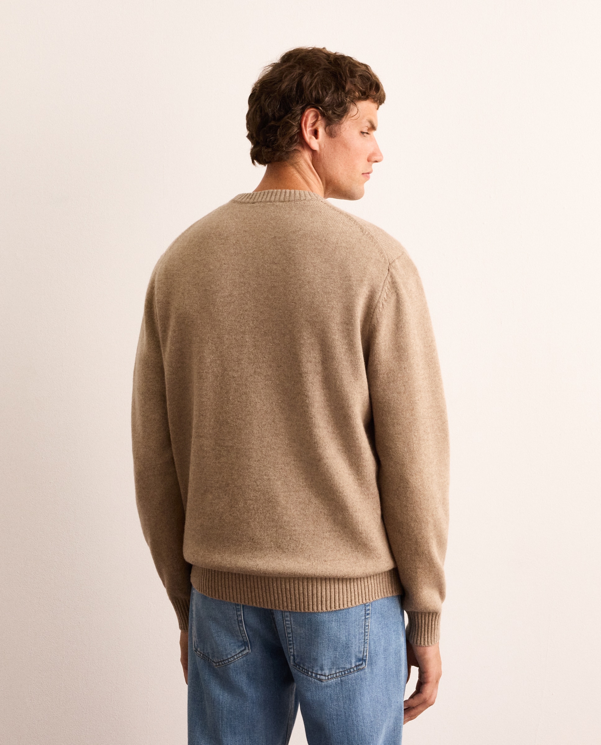 Jersey de hombre con intarsia - Lloyd's - Beige Beige-3