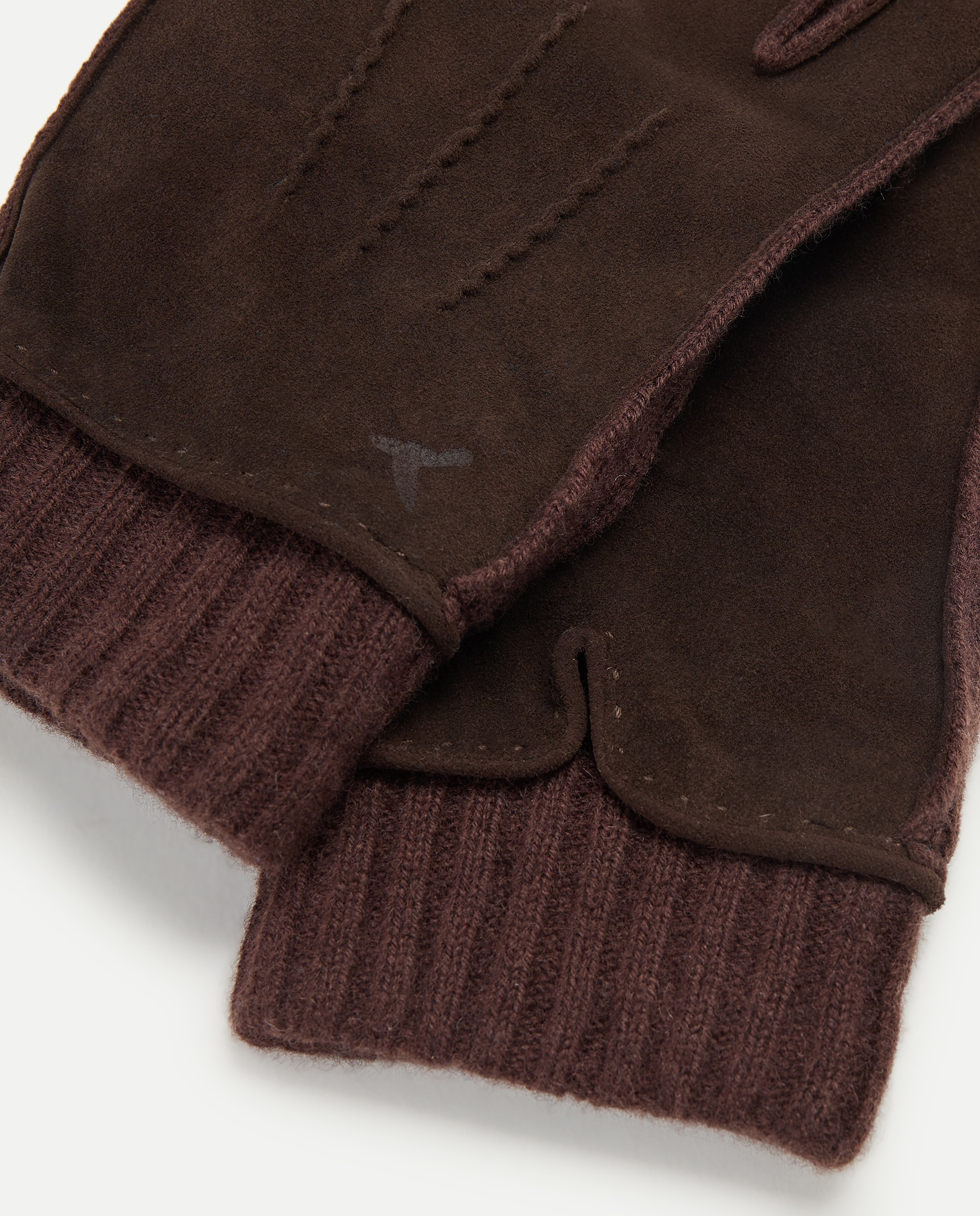 Guantes de hombre de piel y lana - Lloyd's - Marrón Marrón-2