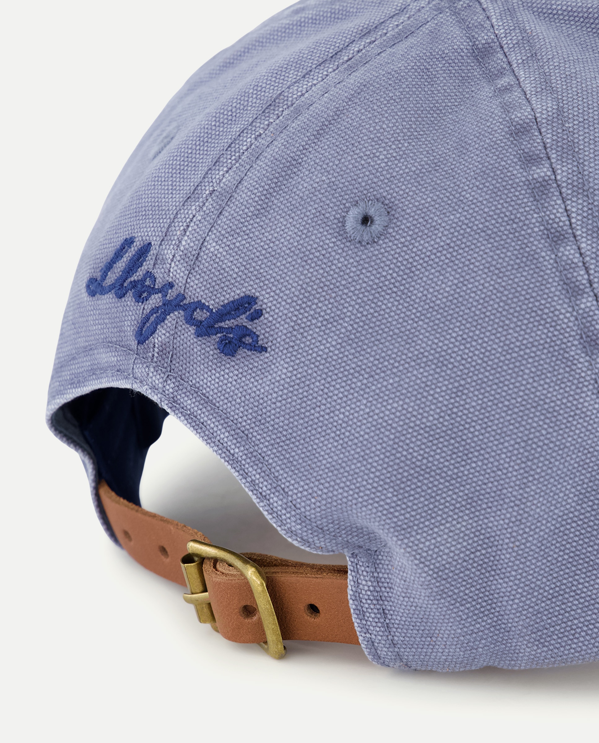 Boné de Algodão com Lavagem Azul-índigo-2