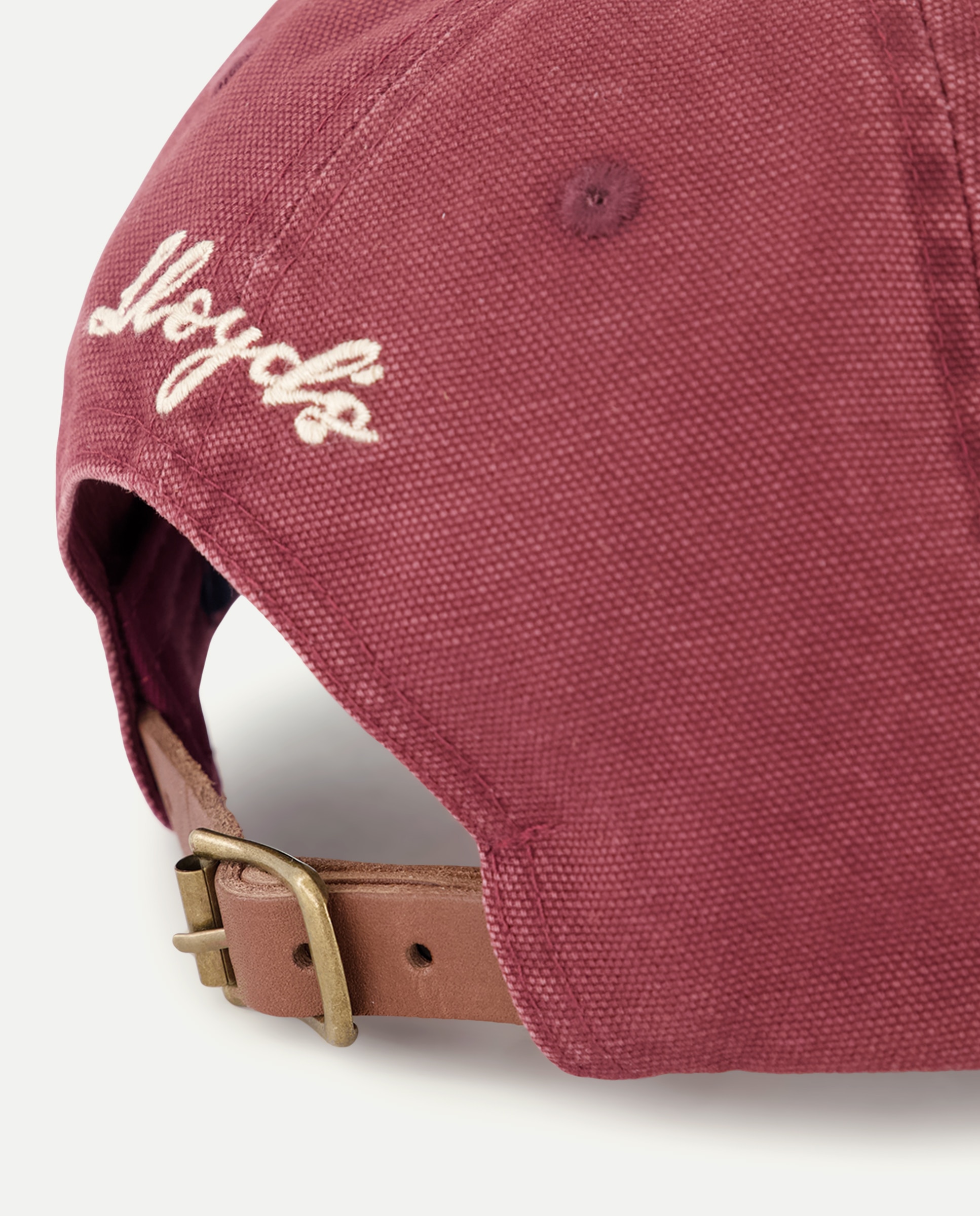 Boné de Algodão com Lavagem Bordeaux-2