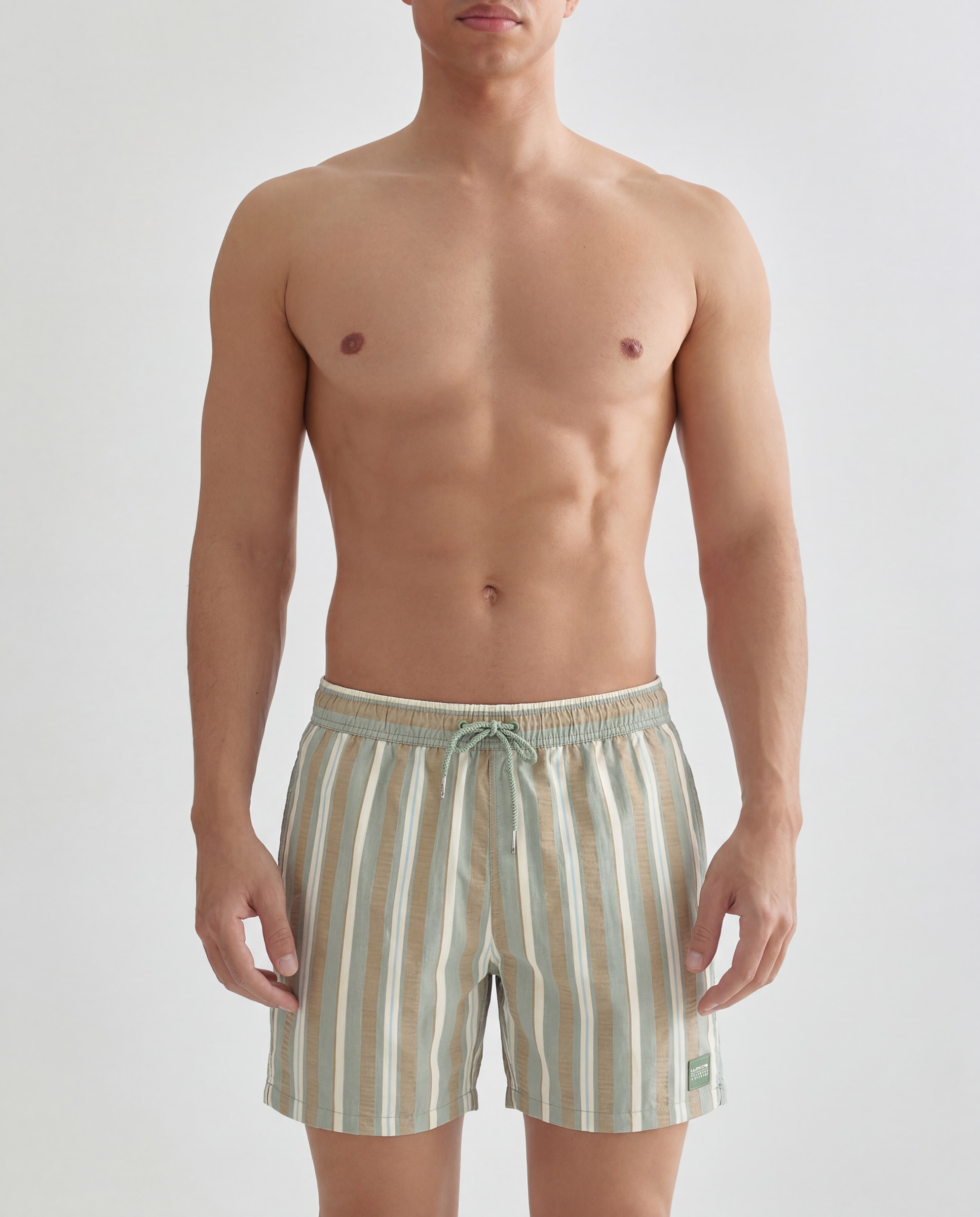 Traje de baño de hombre rayas - Lloyd's - Verde claro Verde claro-5