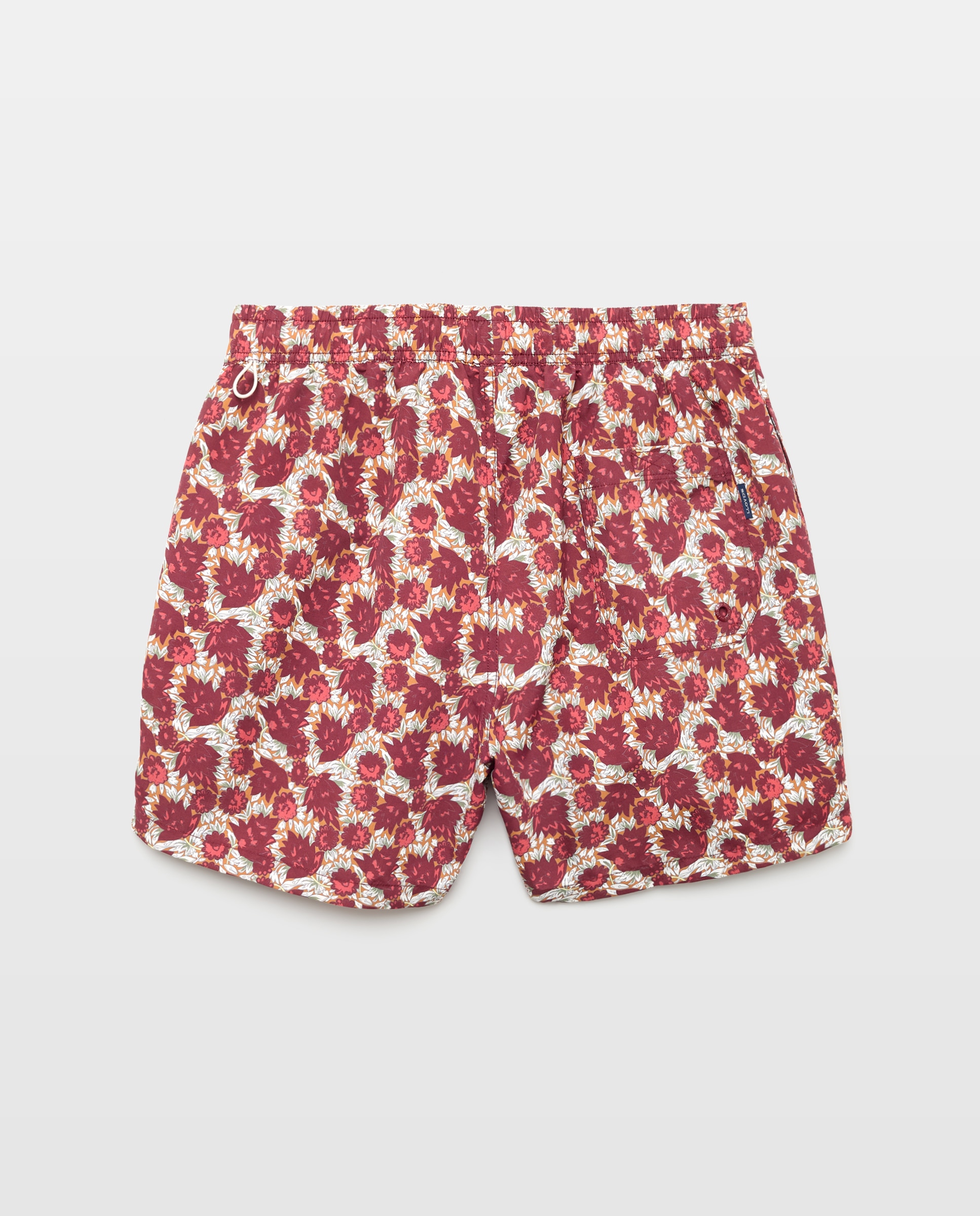 Calções de Banho com Estampado Bordeaux-2
