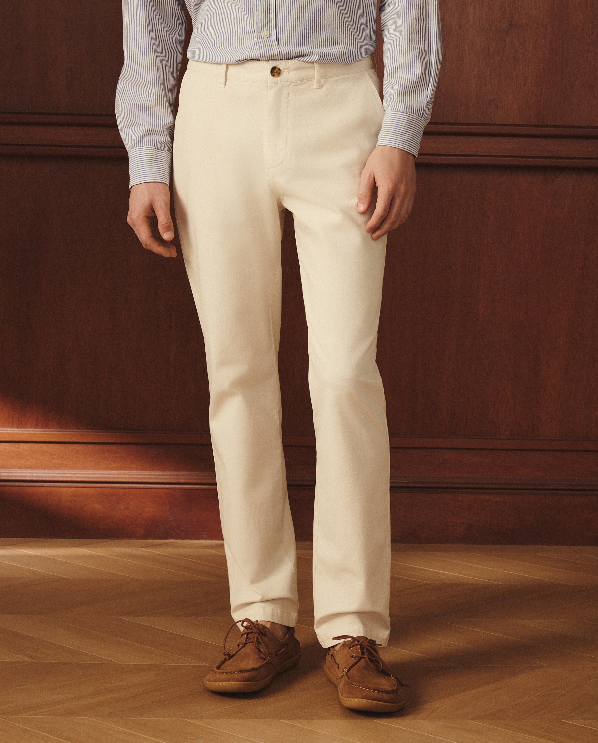Calças Chino Regular Fit Pedra-2