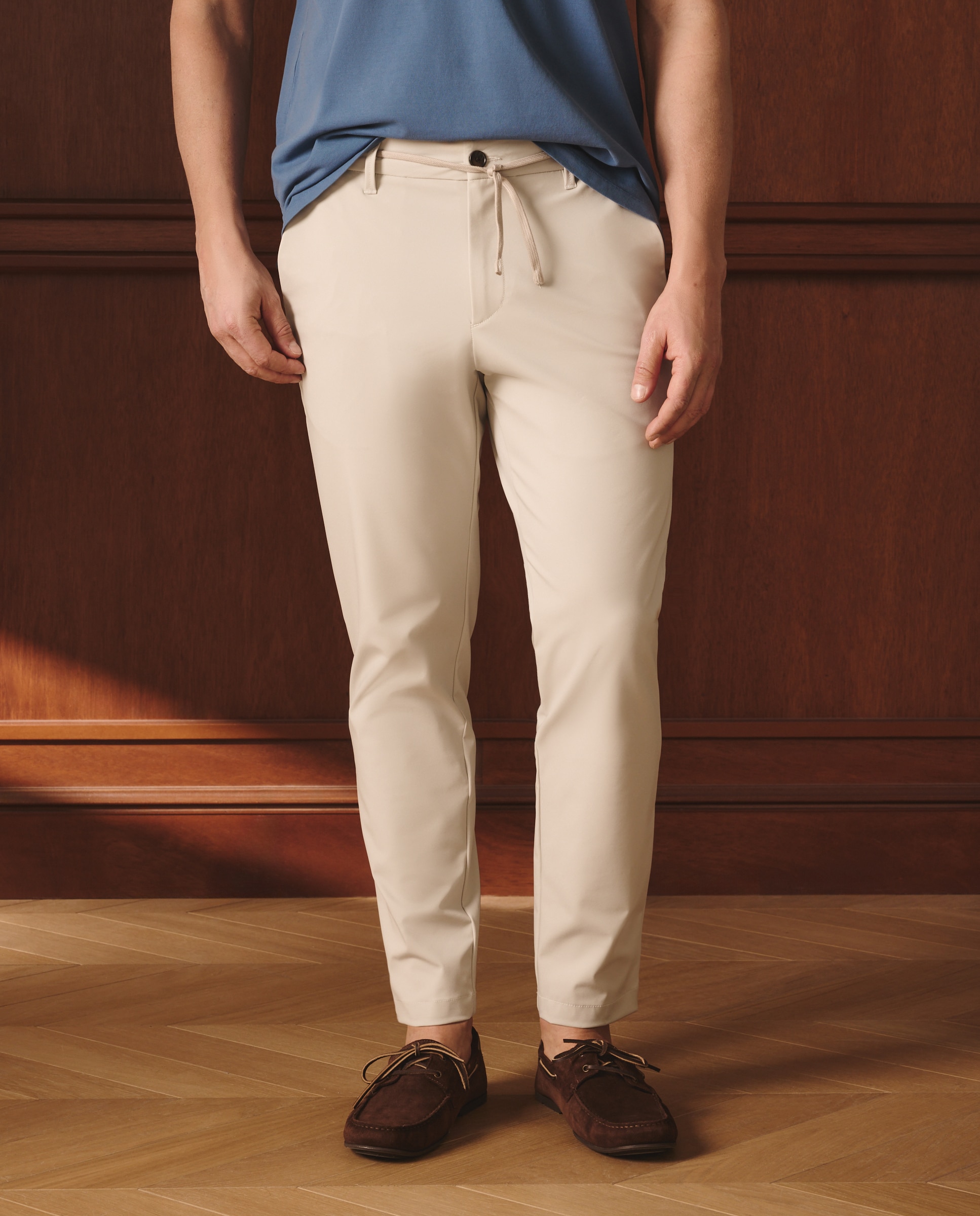 Calças Chino Técnicas Regular Fit Pedra-2
