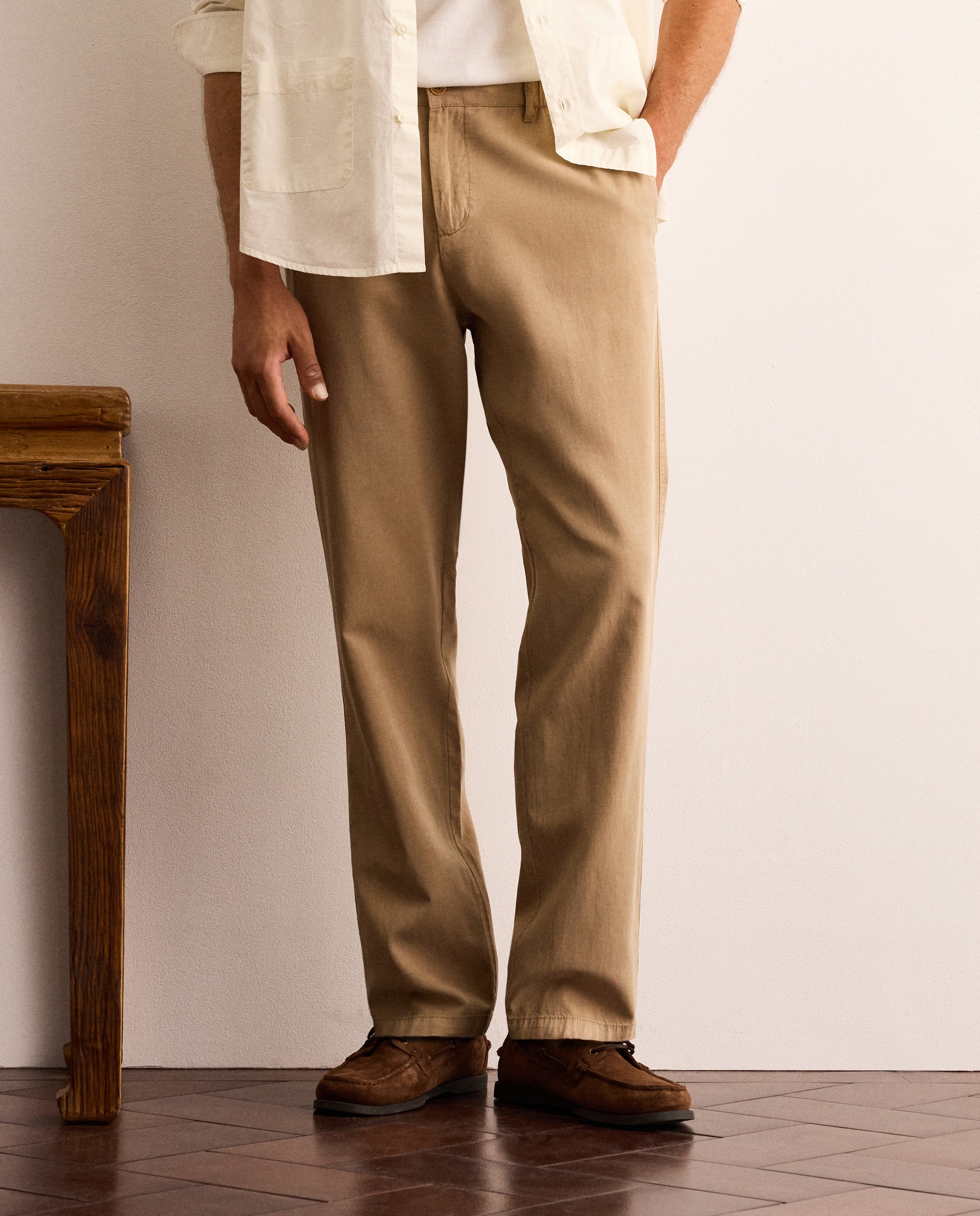 Pantalón de hombre con pliegue - Lloyd's - Marrón Marrón-2