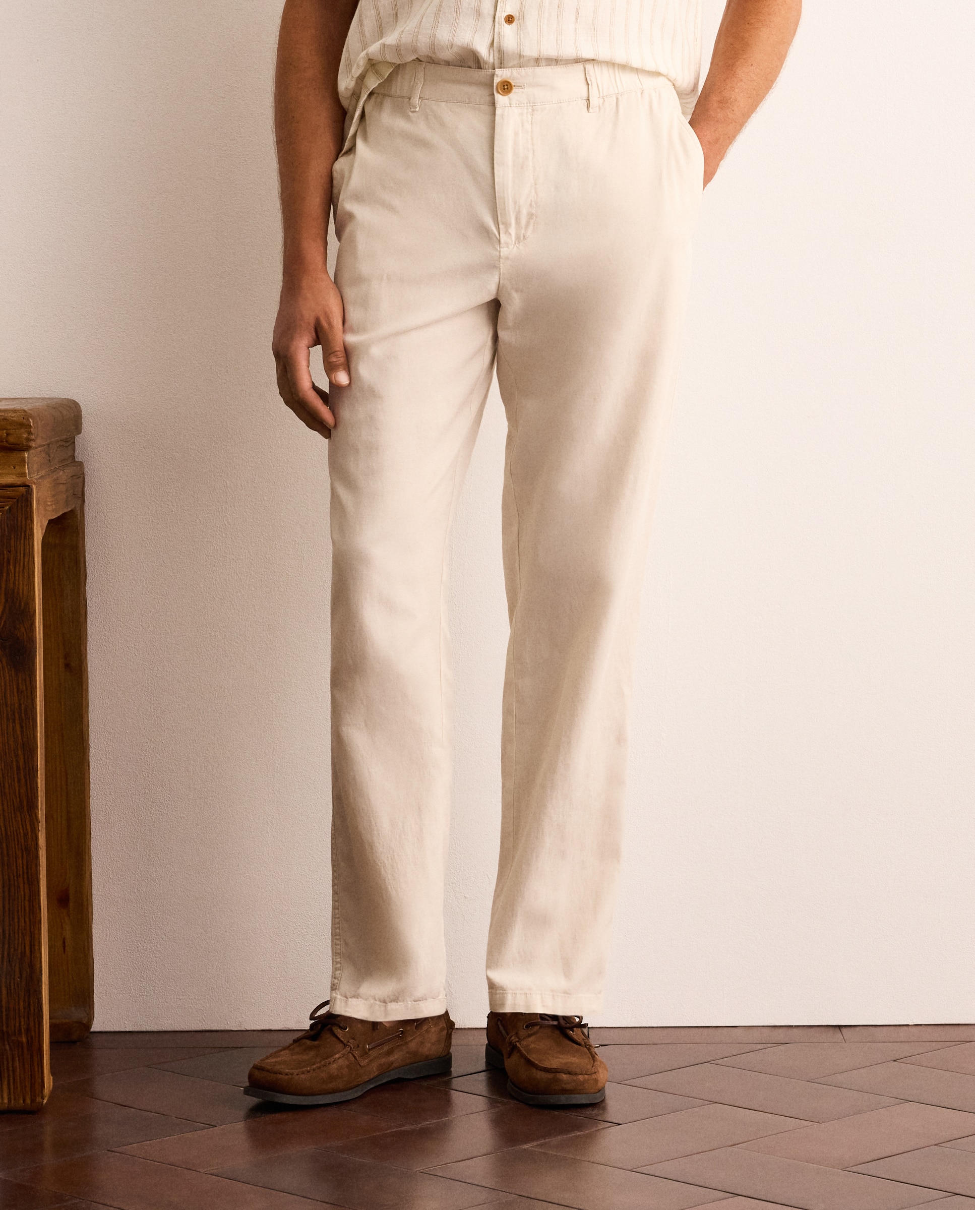 Pantalón de hombre con pliegue - Lloyd's - Crudo Crudo-2