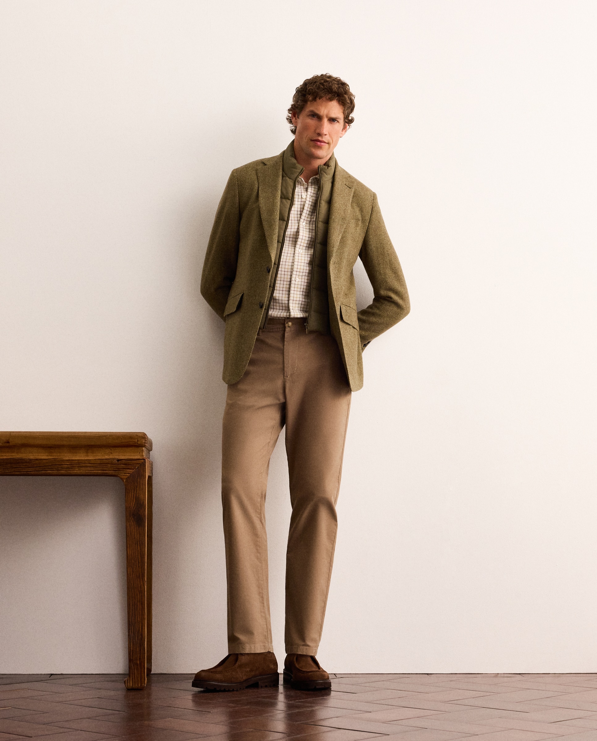 Pantalón chino de hombre Classic fit - Lloyd's - Topo Topo-1