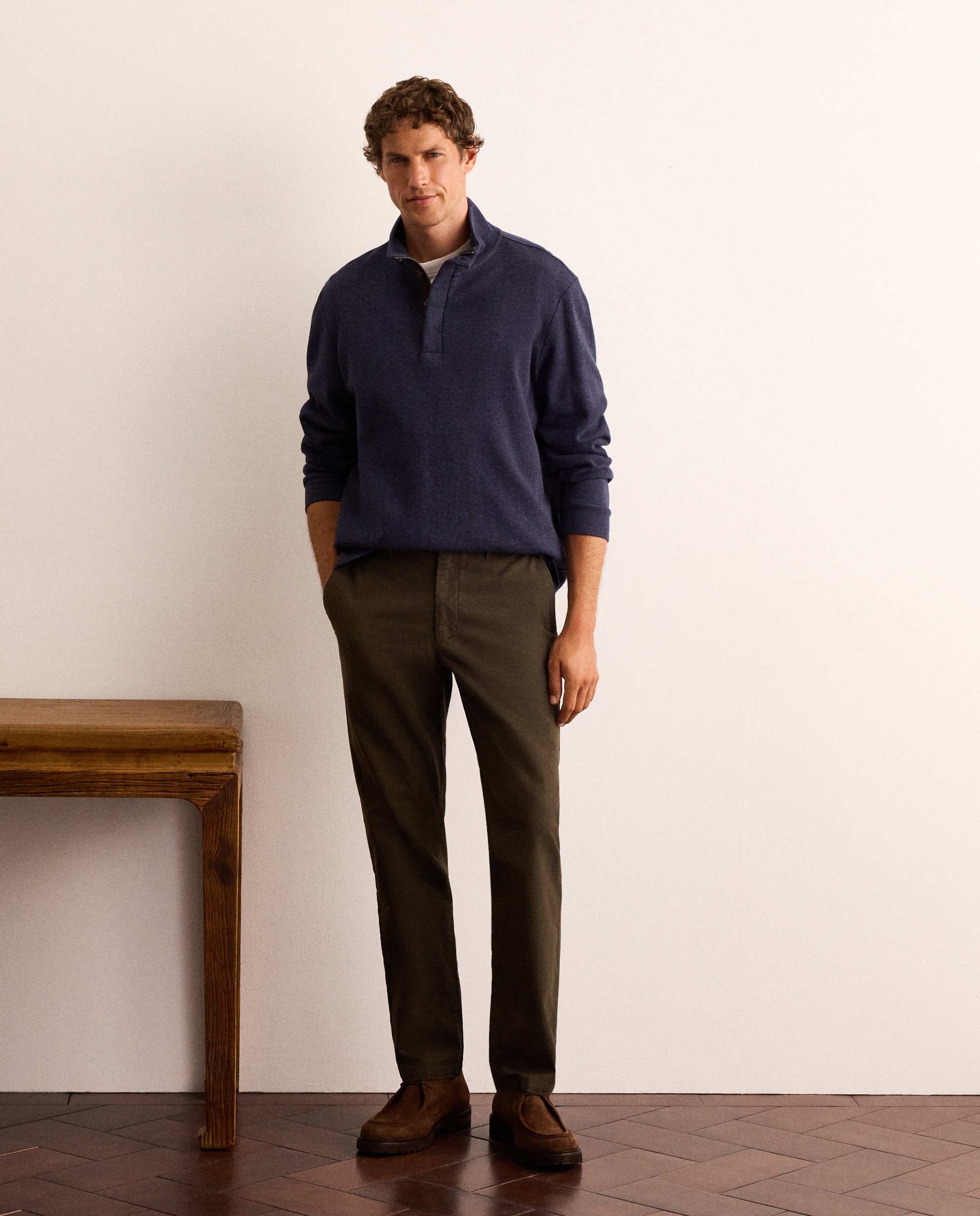 Pantalón chino de hombre Classic fit - Lloyd's - Verde oscuro Verde oscuro-1