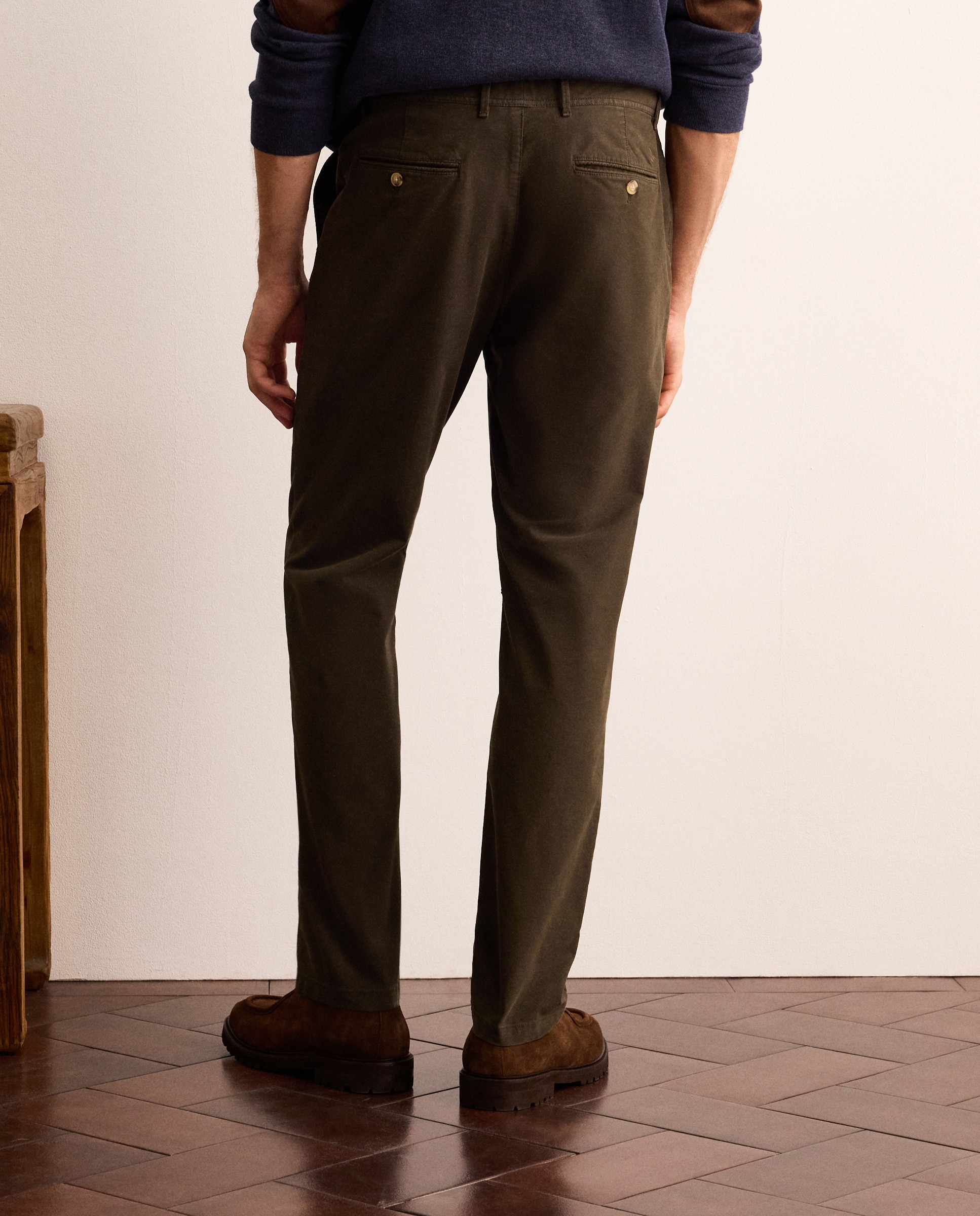 Pantalón chino de hombre Classic fit - Lloyd's - Verde oscuro Verde oscuro-3