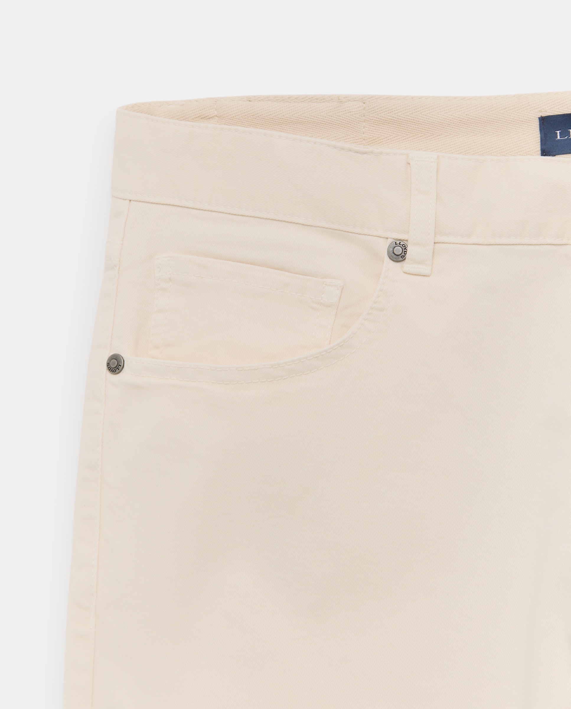Pantalón cinco bolsillos de hombre. - Lloyd's - Crema Crema-5