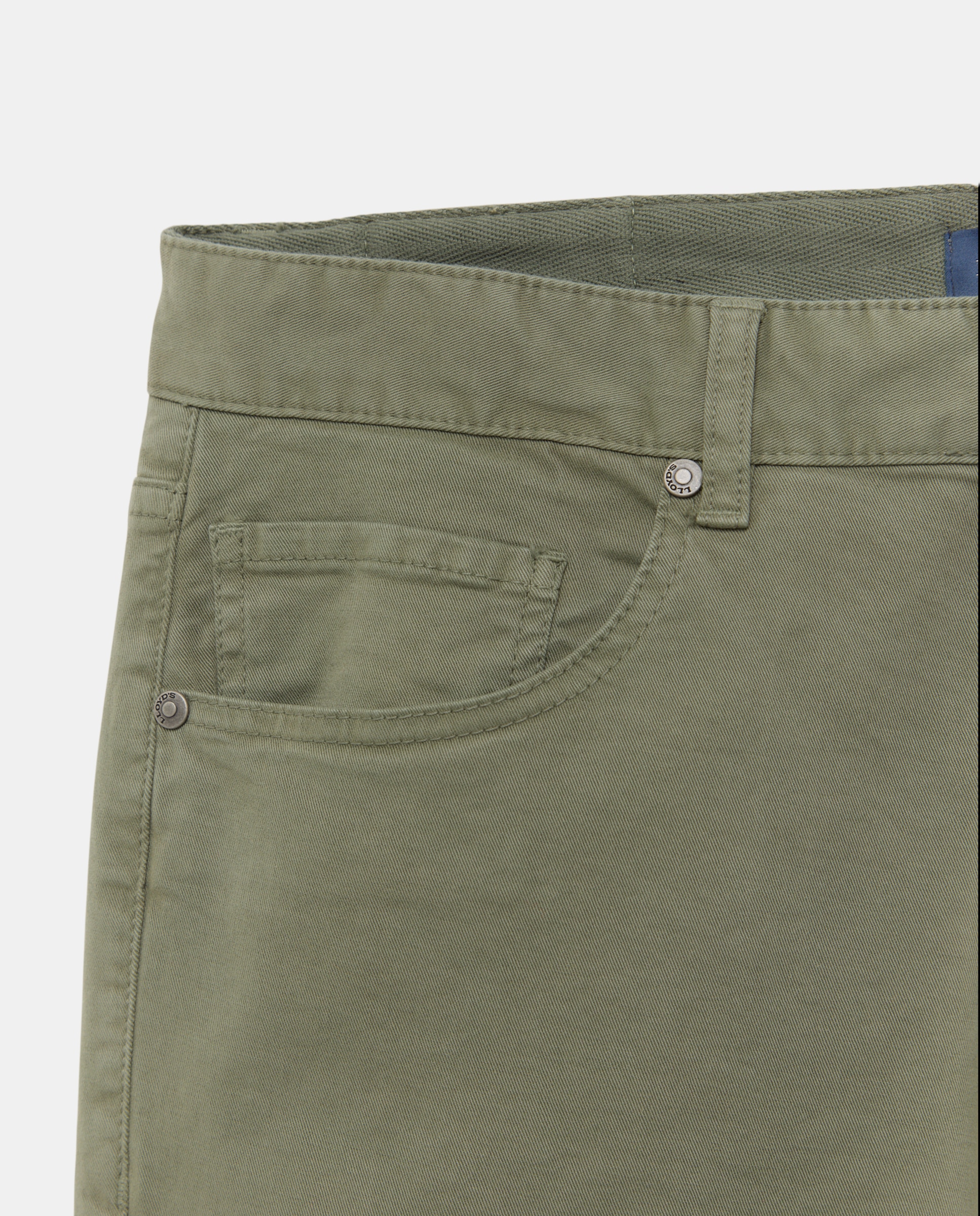 Pantalón cinco bolsillos de hombre. - Lloyd's - Verde oscuro Verde oscuro-5