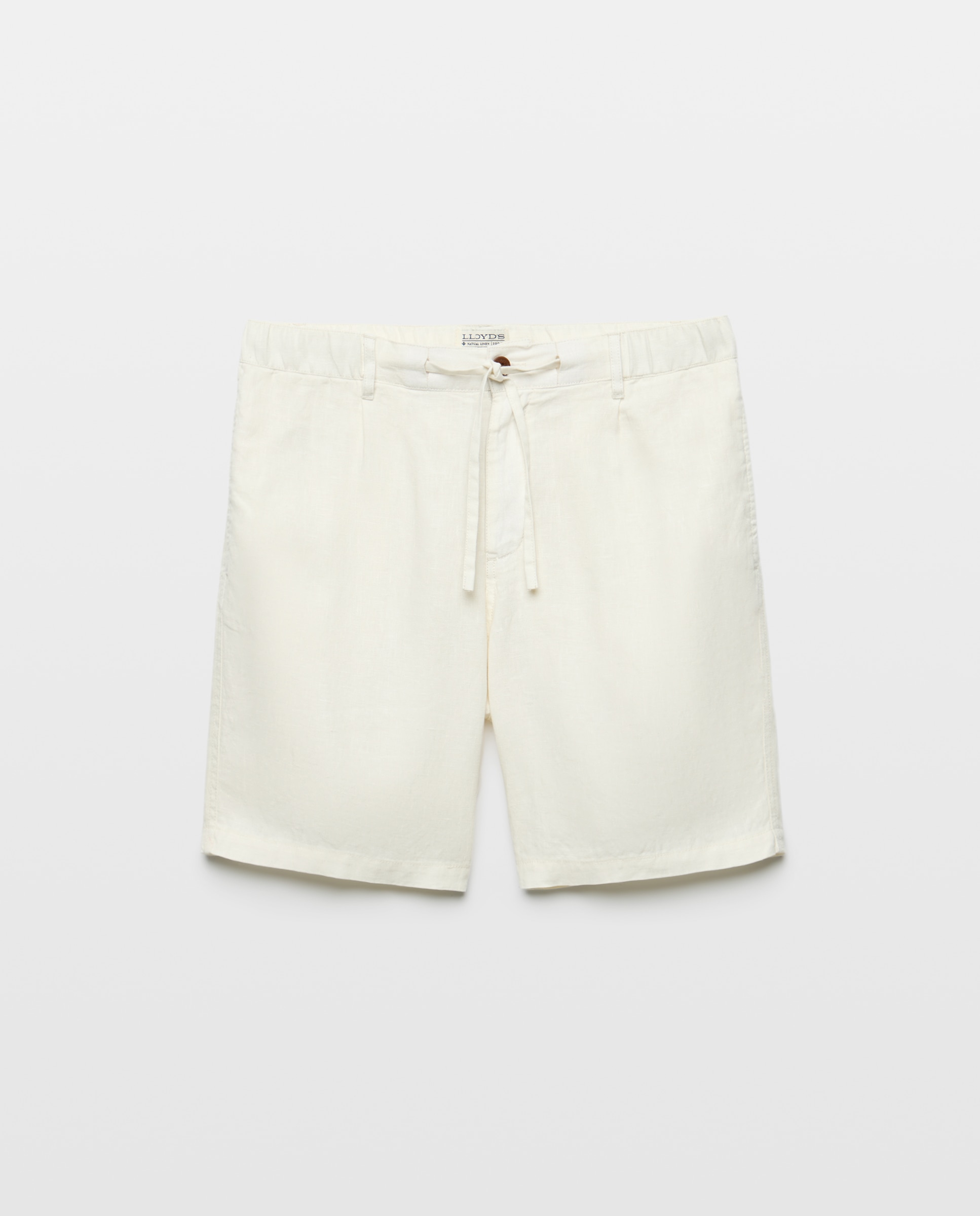 Bermudas de Linho com Cordão Cru-4