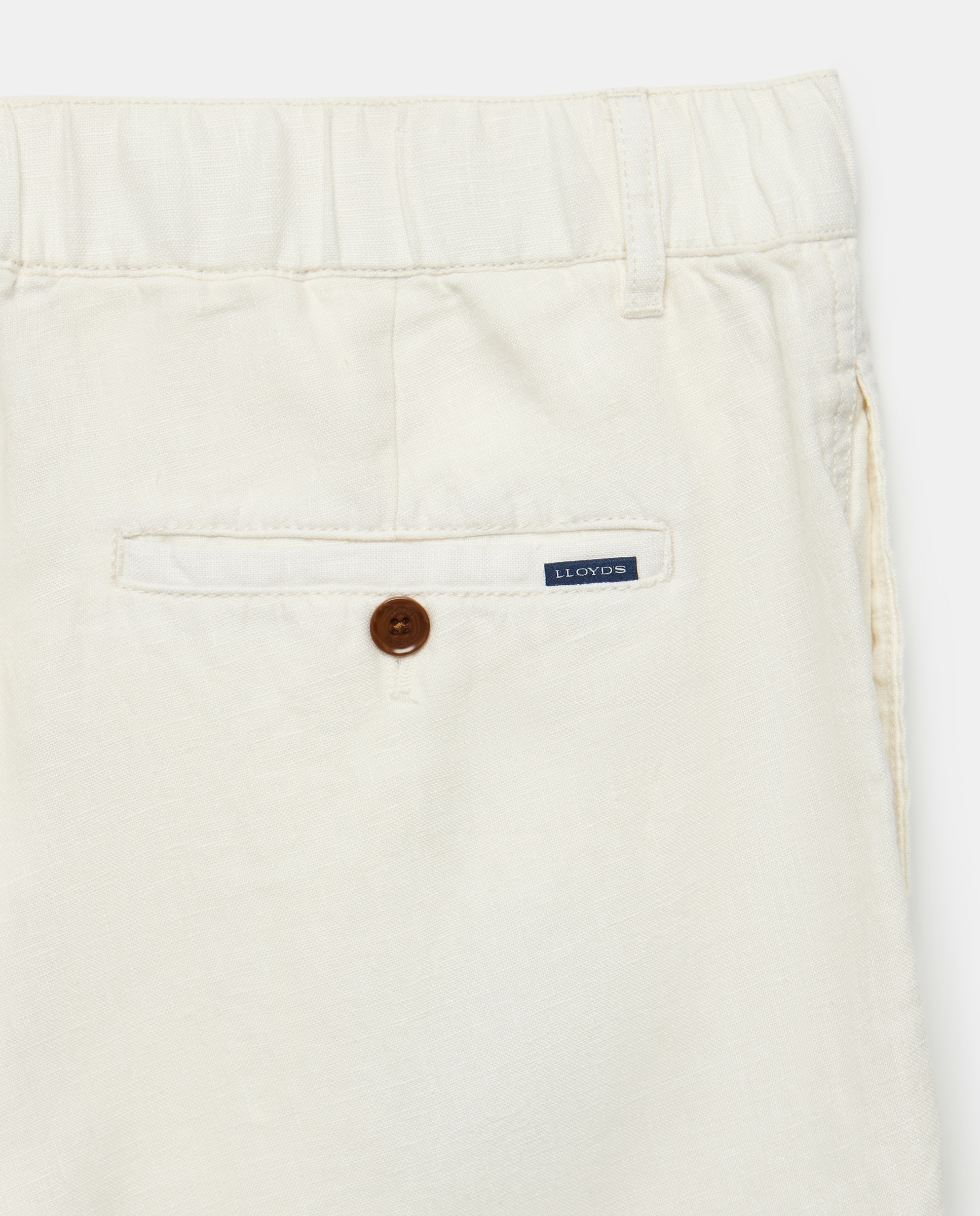 Bermudas de Linho com Cordão Cru-5