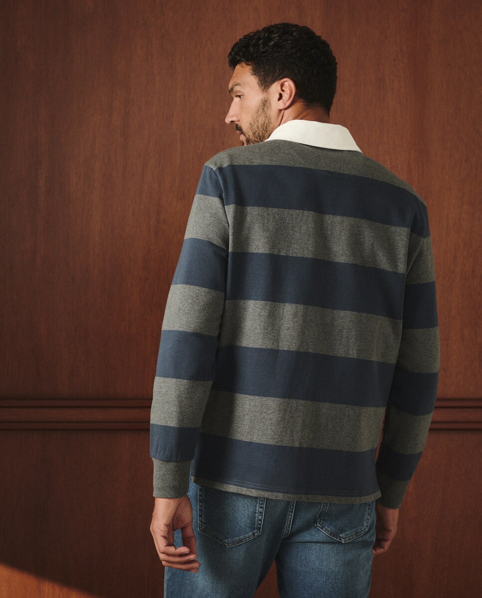 Polo Rugby de Manga Comprida Multicolor-3