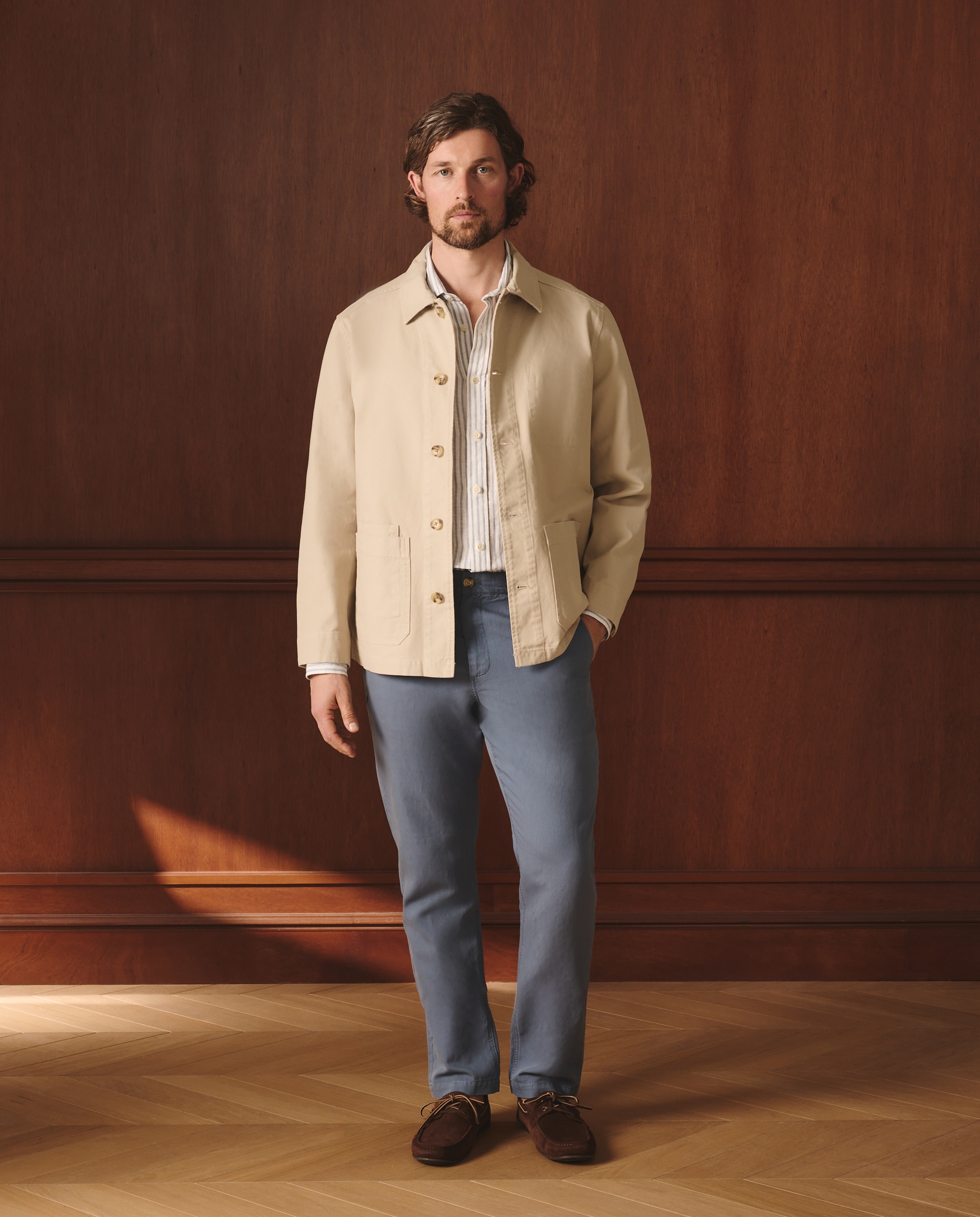 Casaco de homem Taupe-3