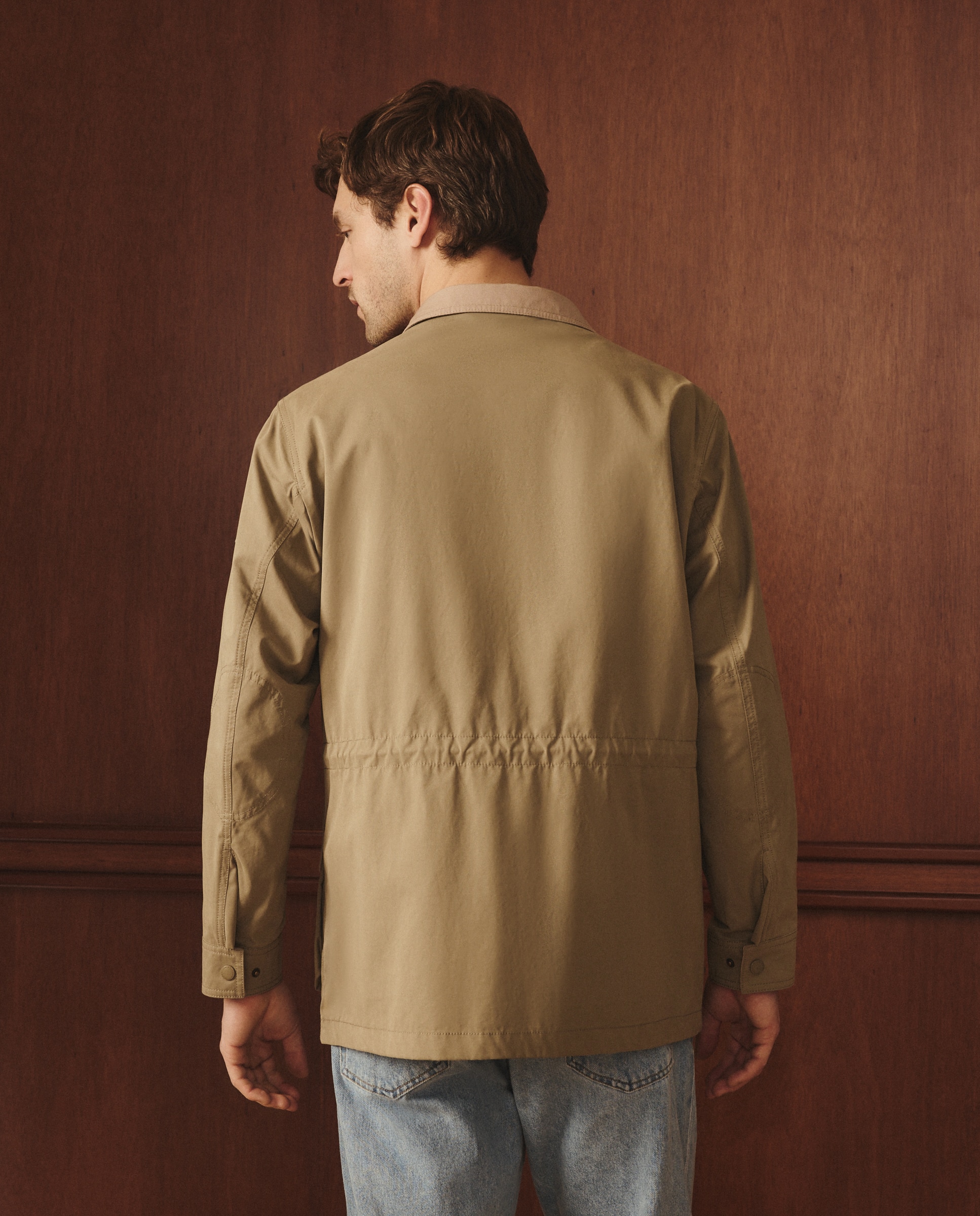 Chaqueta de hombre multibolsillos Verde claro Lloyd's Verde claro-3