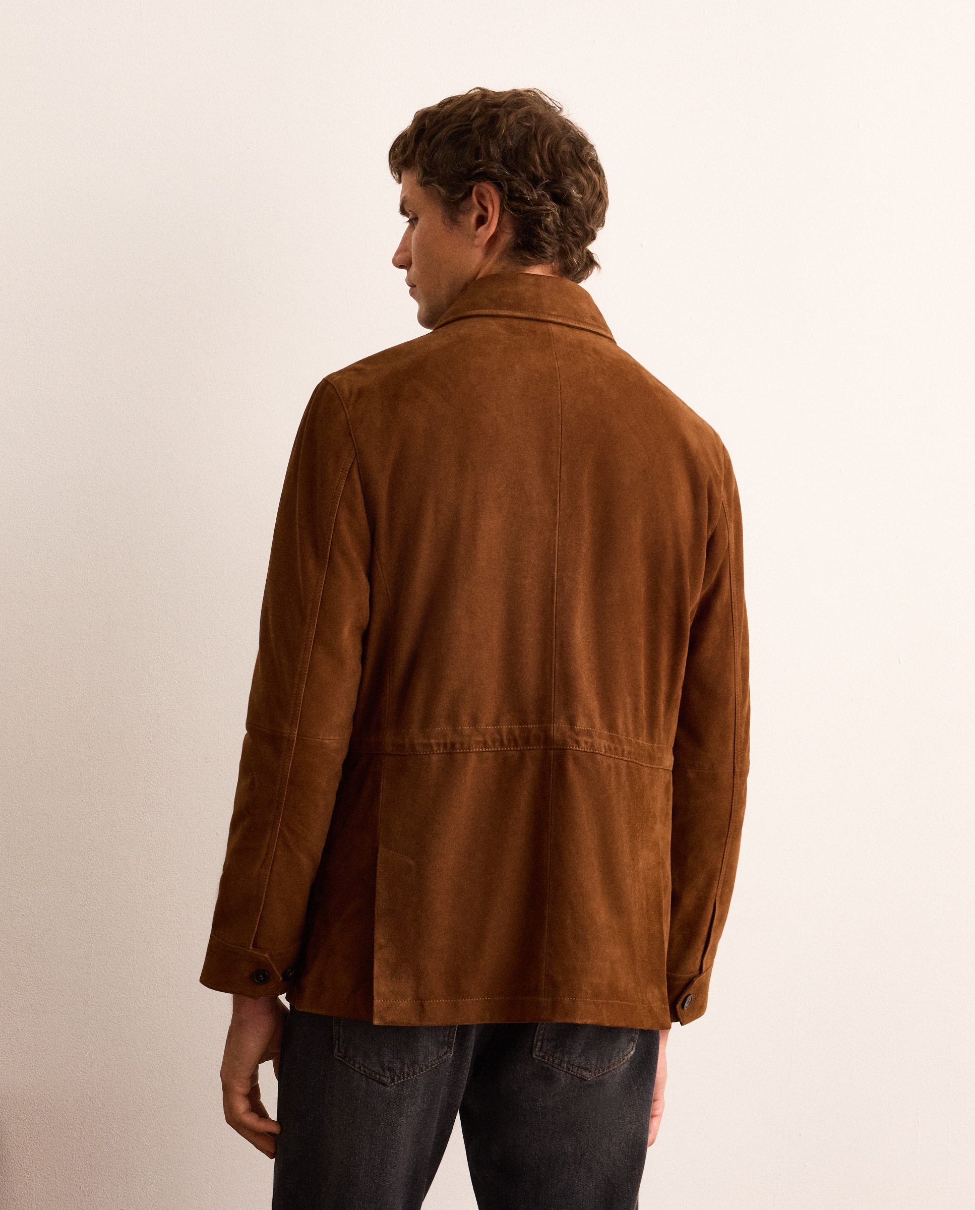 Chaqueta de hombre de ante. - Lloyd's - Marrón claro Marrón claro-4