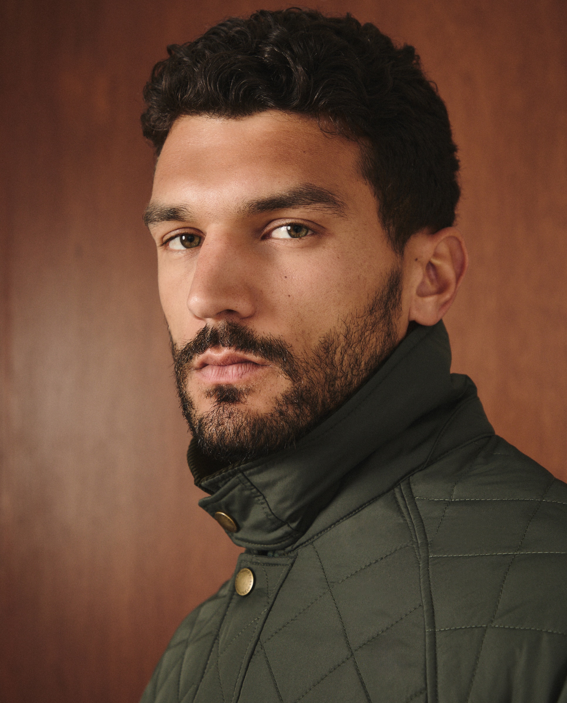 Casaco Acolchoado Tipo Husky Verde-escuro-2