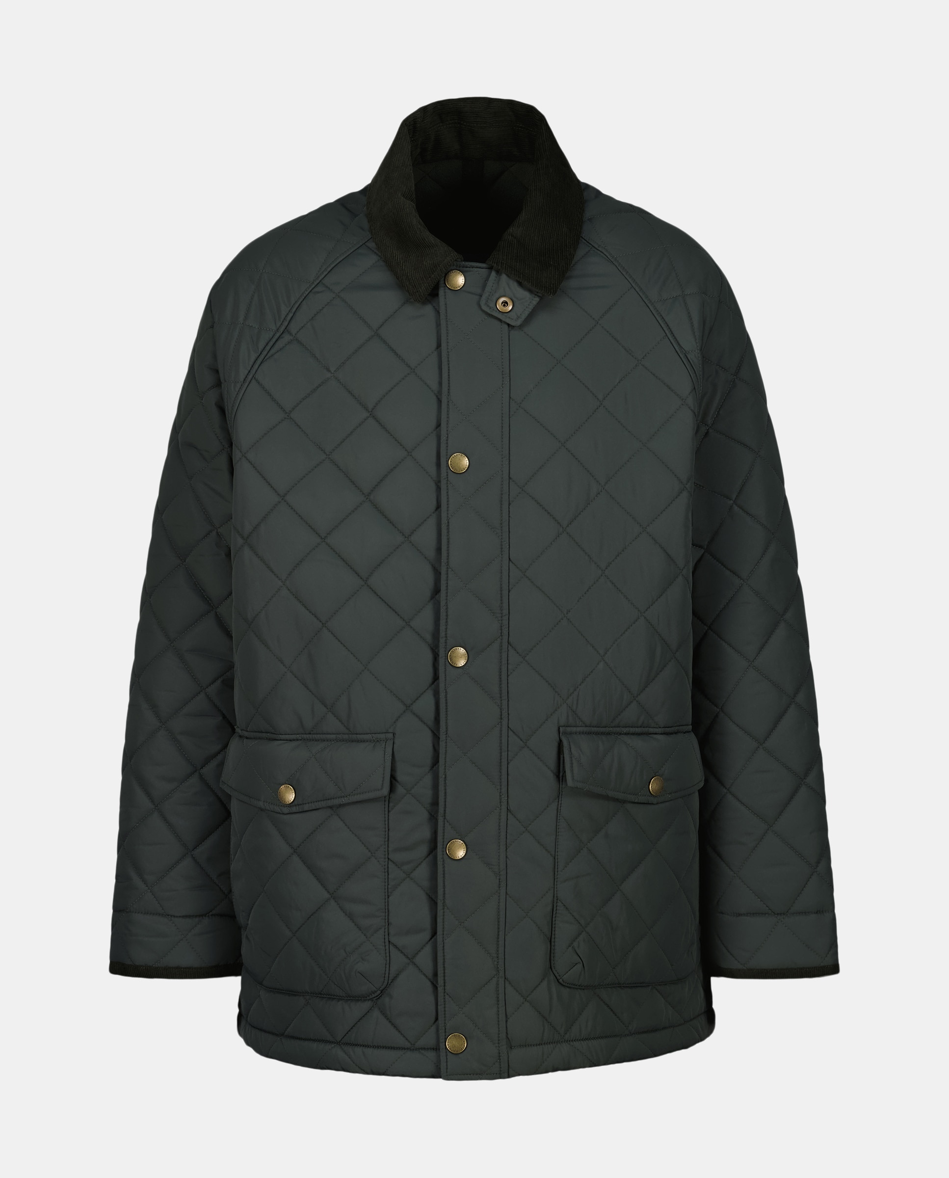 Casaco Acolchoado Tipo Husky Verde-escuro-6