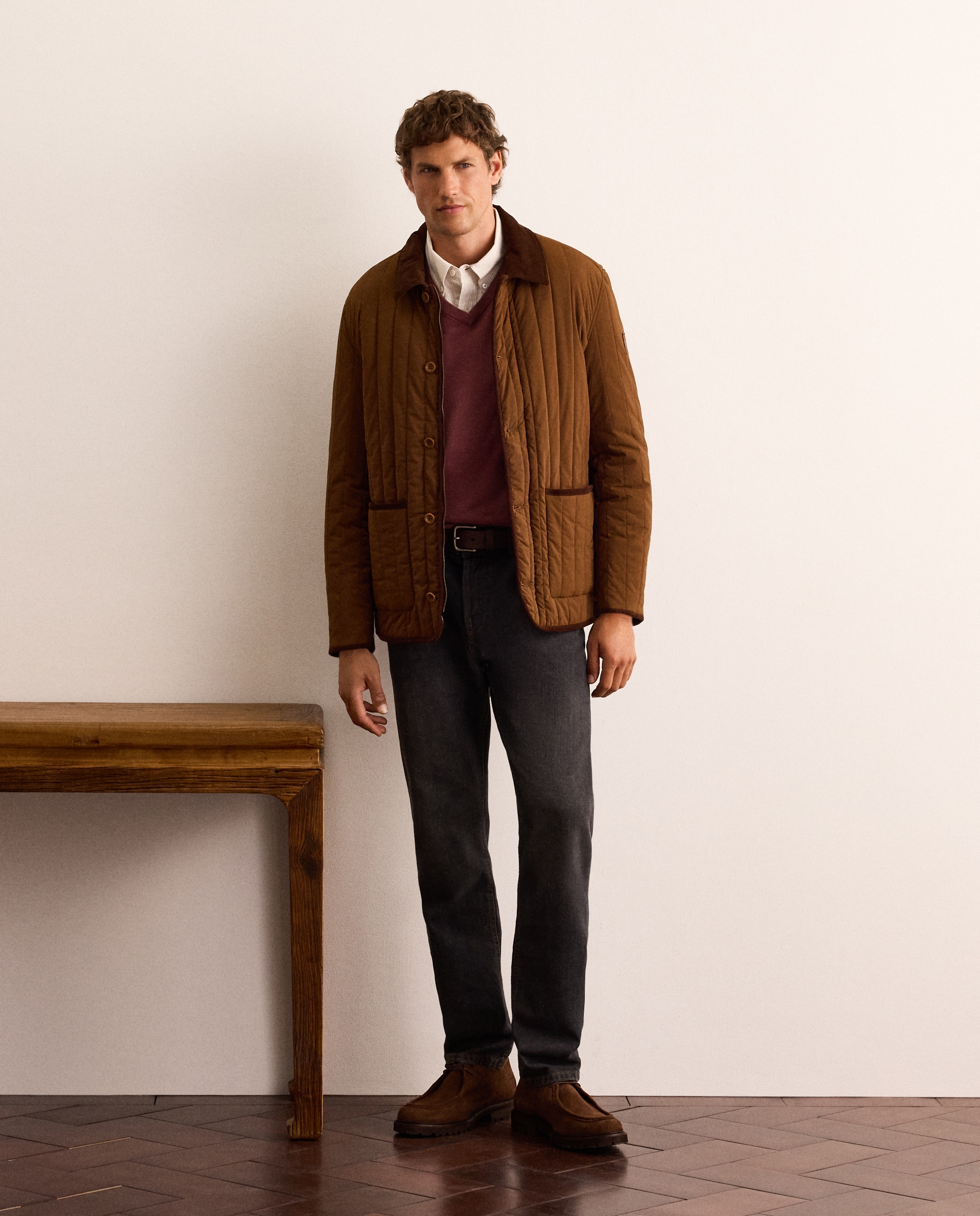 Chaqueta alcolchada de hombre - Lloyd's - Marrón Marrón-2