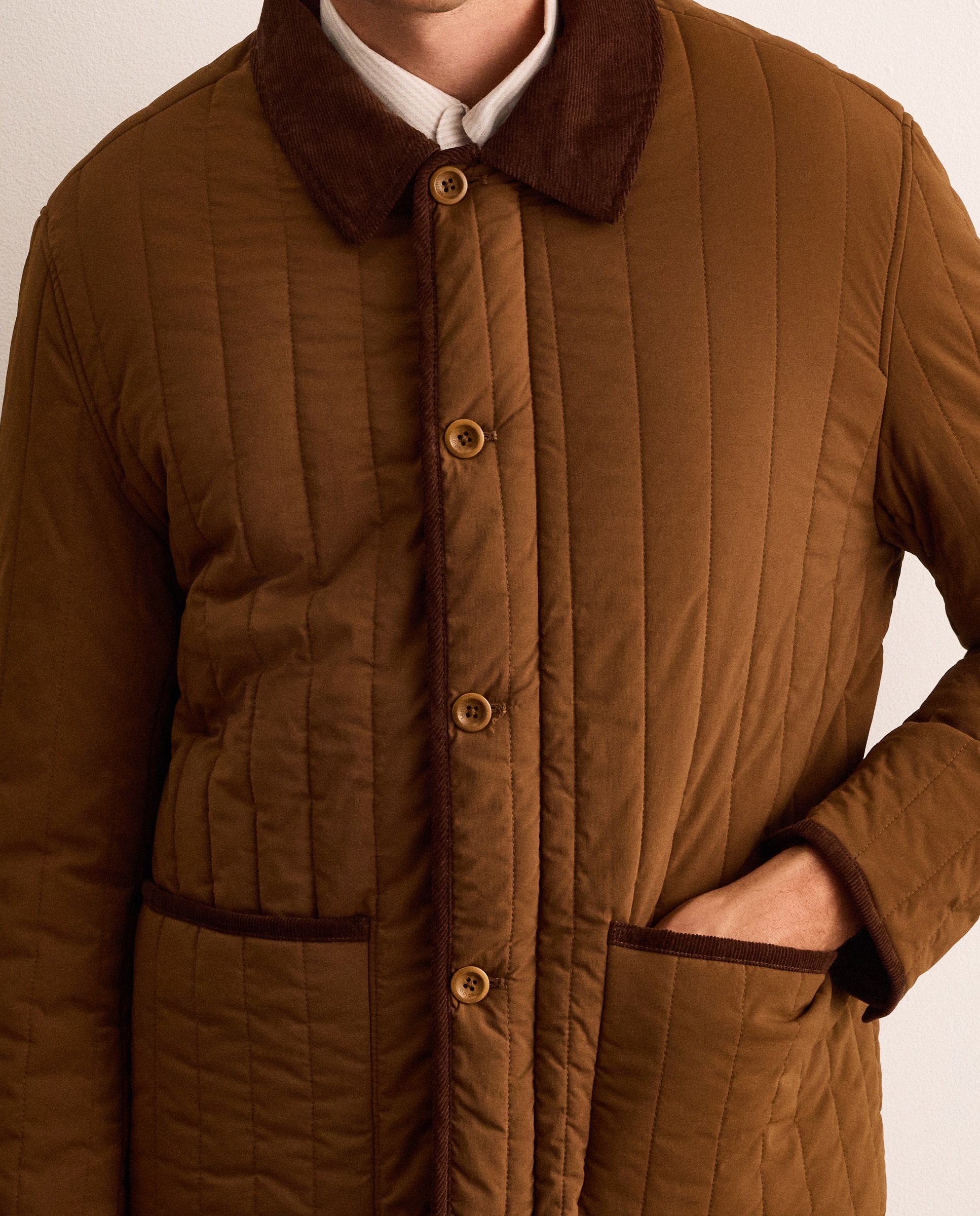 Chaqueta alcolchada de hombre - Lloyd's - Marrón Marrón-3