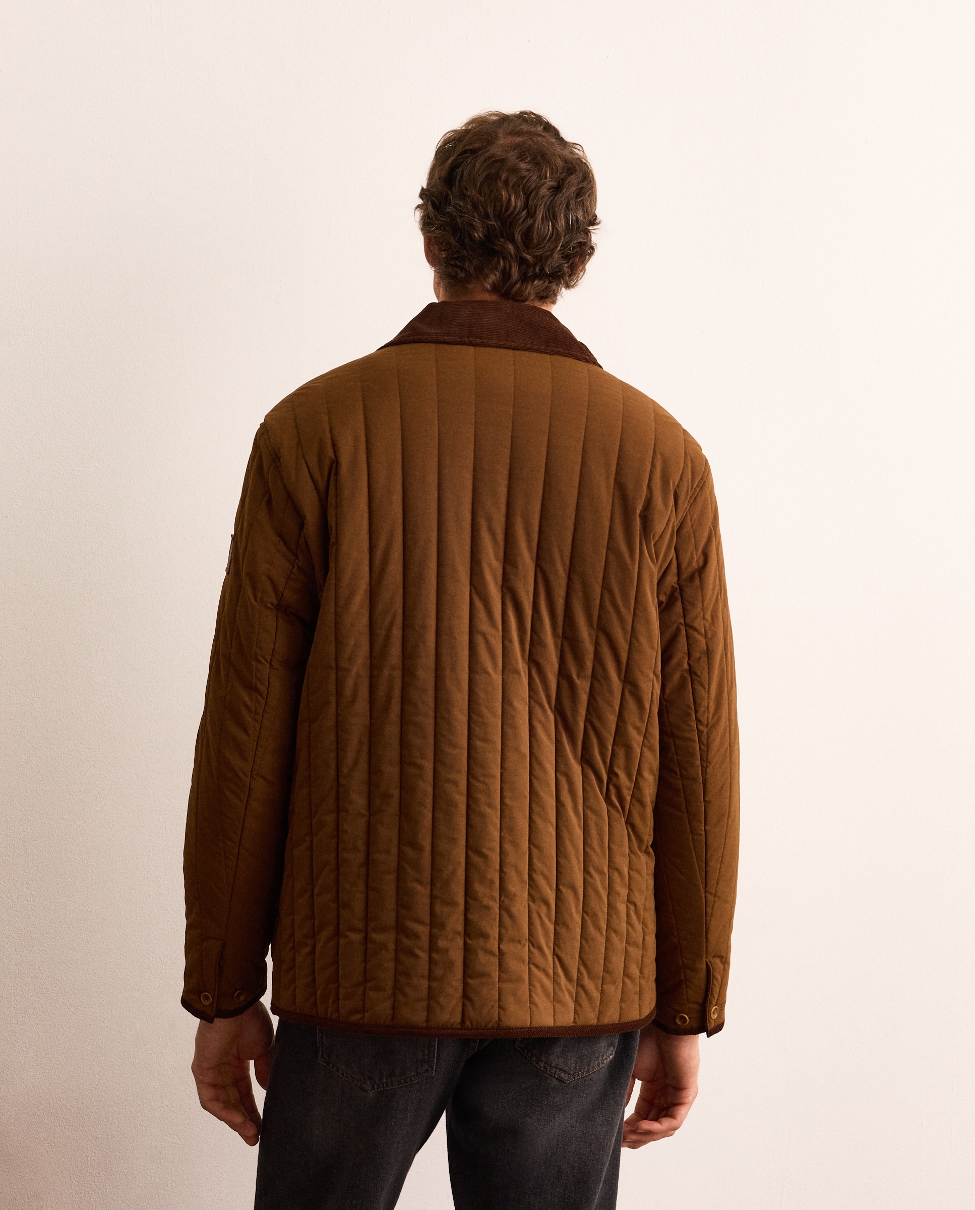 Chaqueta alcolchada de hombre - Lloyd's - Marrón Marrón-4