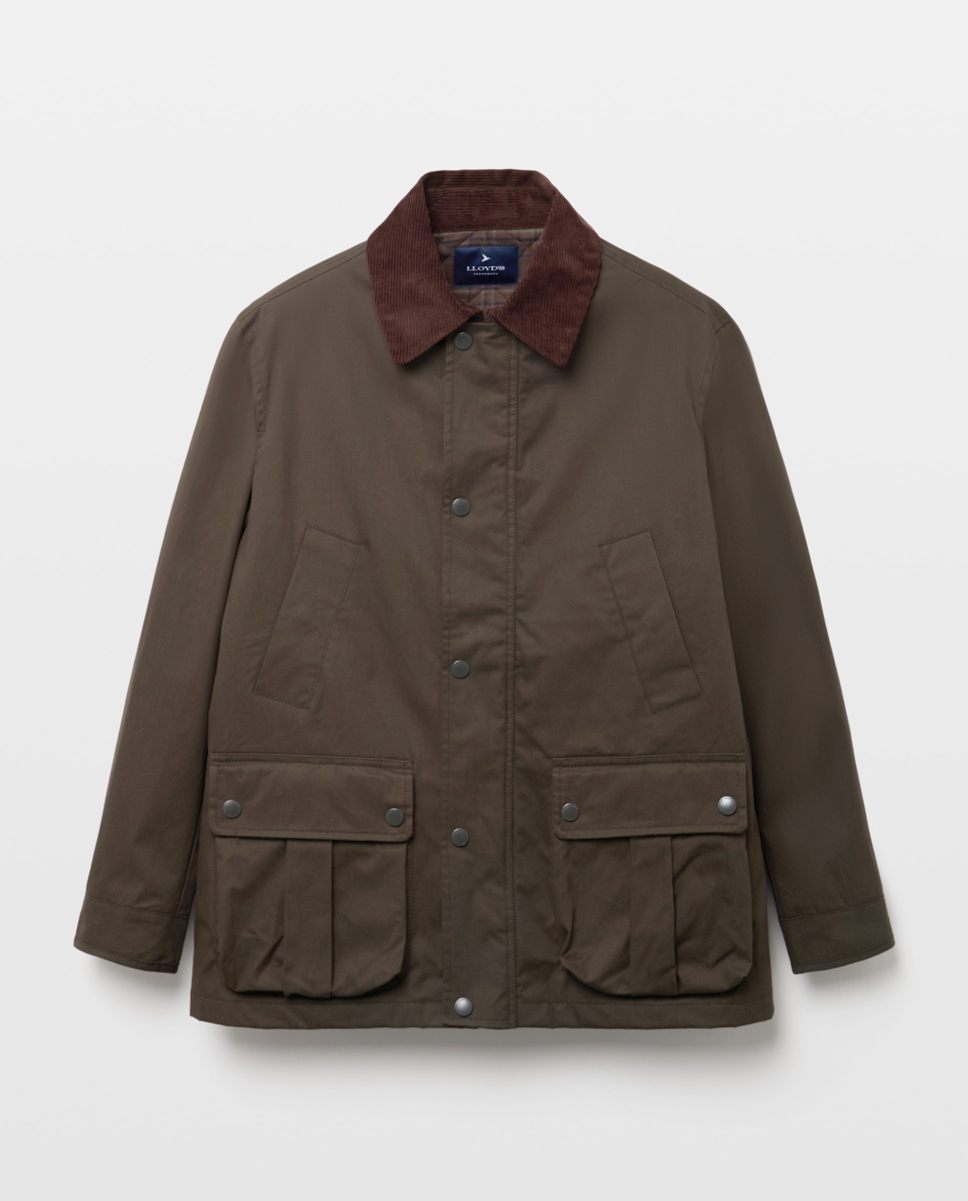 Chaquetón multibolsillos con chaleco interior desmontable de algodón encerado hombre - Lloyd's - Verde oscuro Verde oscuro-3