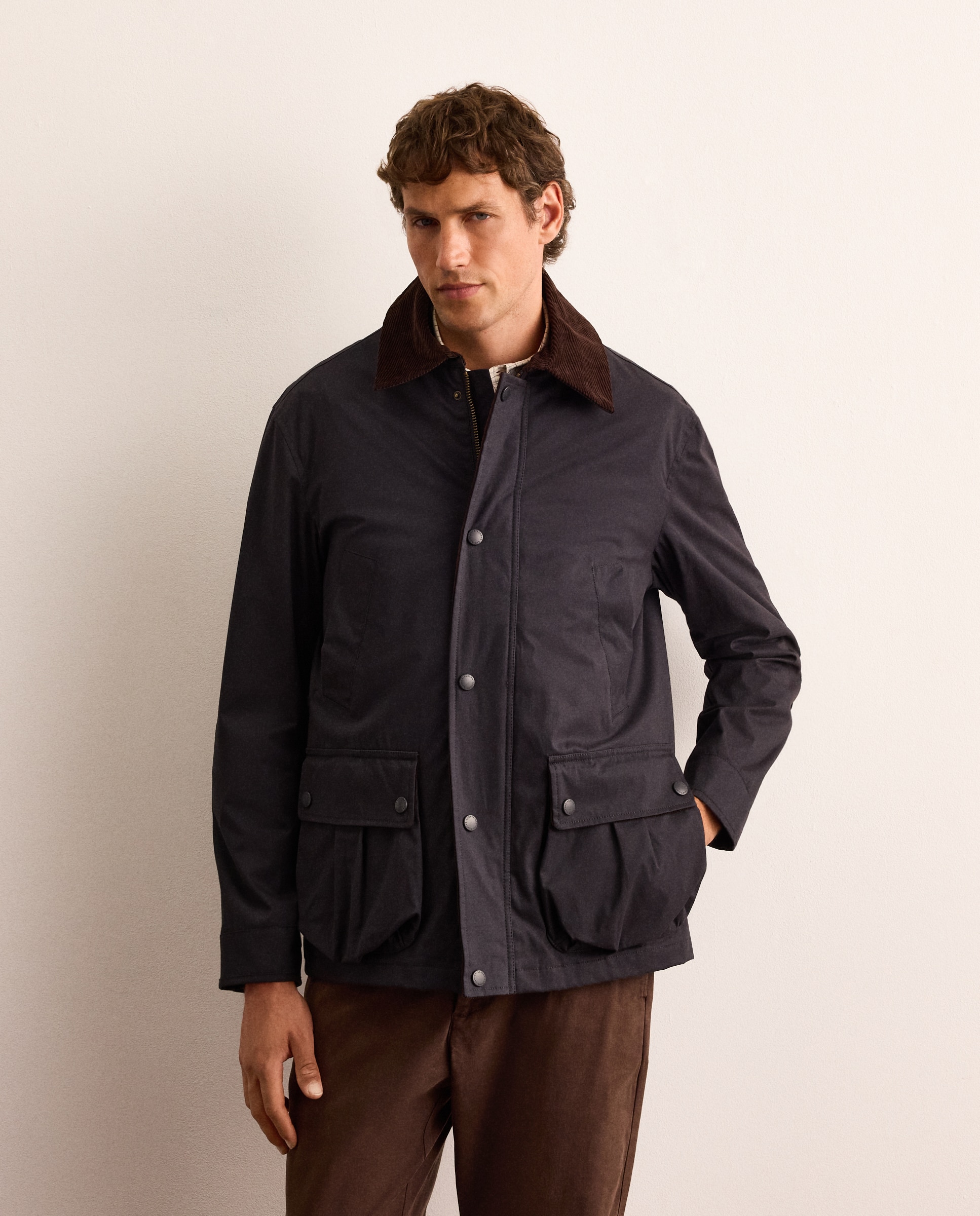 Chaquetón multibolsillos con chaleco interior desmontable de algodón encerado hombre - Lloyd's - Azul marino Azul marino-2