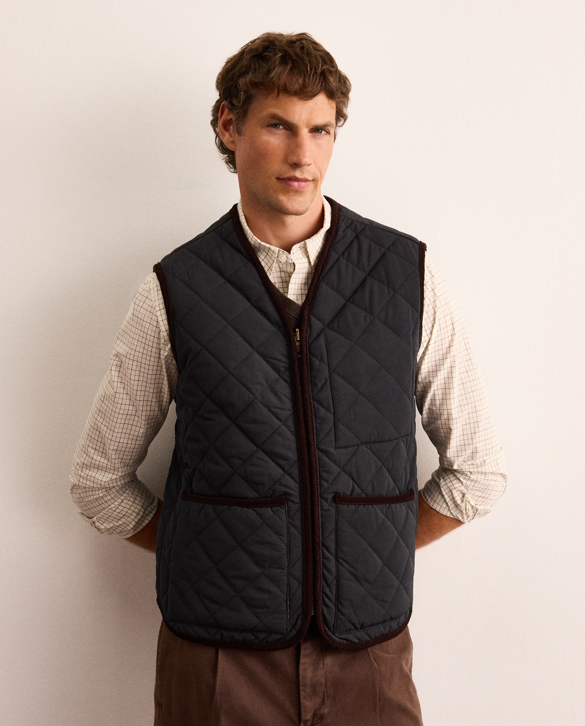 Chaquetón multibolsillos con chaleco interior desmontable de algodón encerado hombre - Lloyd's - Azul marino Azul marino-4